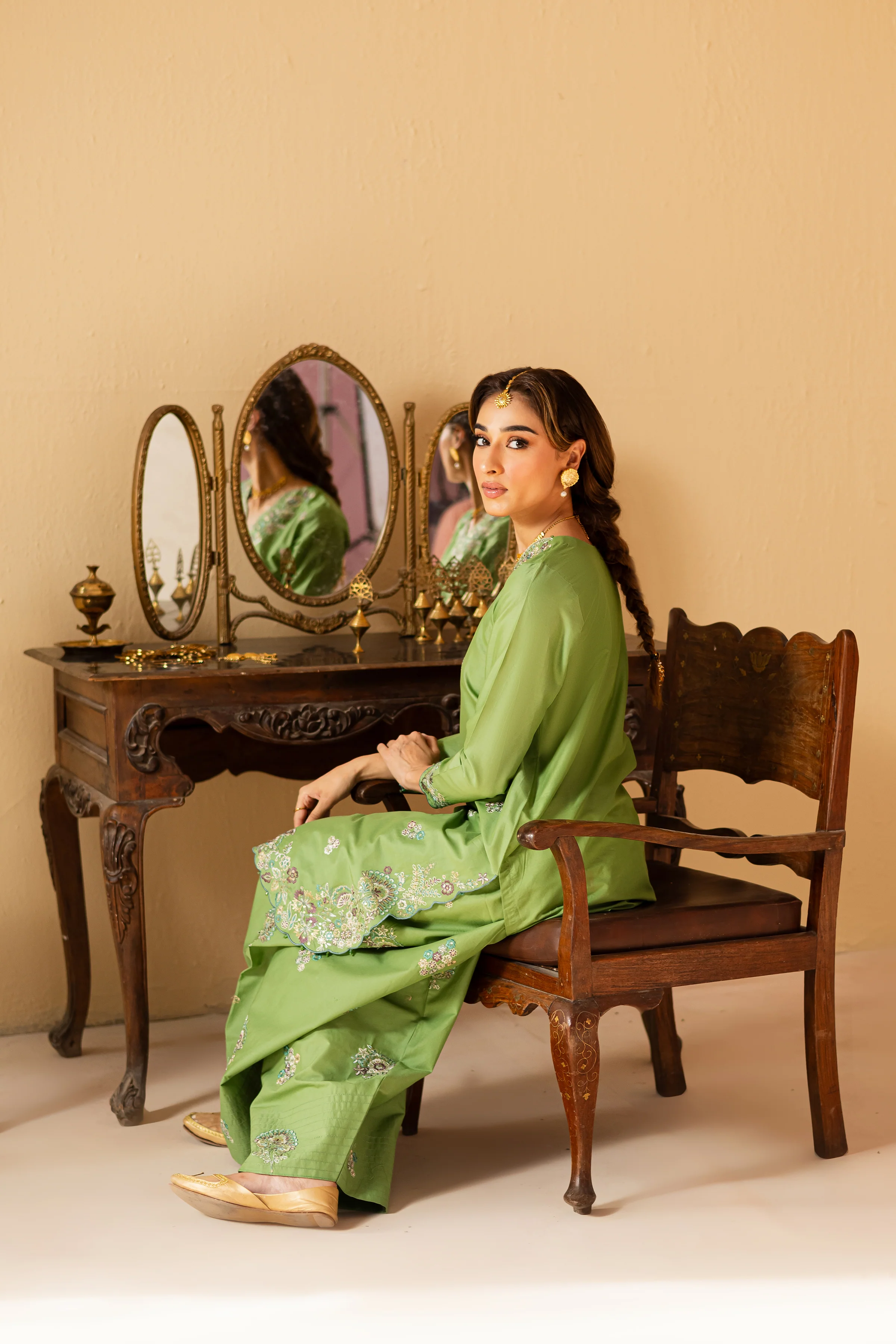 Green Dilara 2Pc - Festive Eid Pret - Image 4