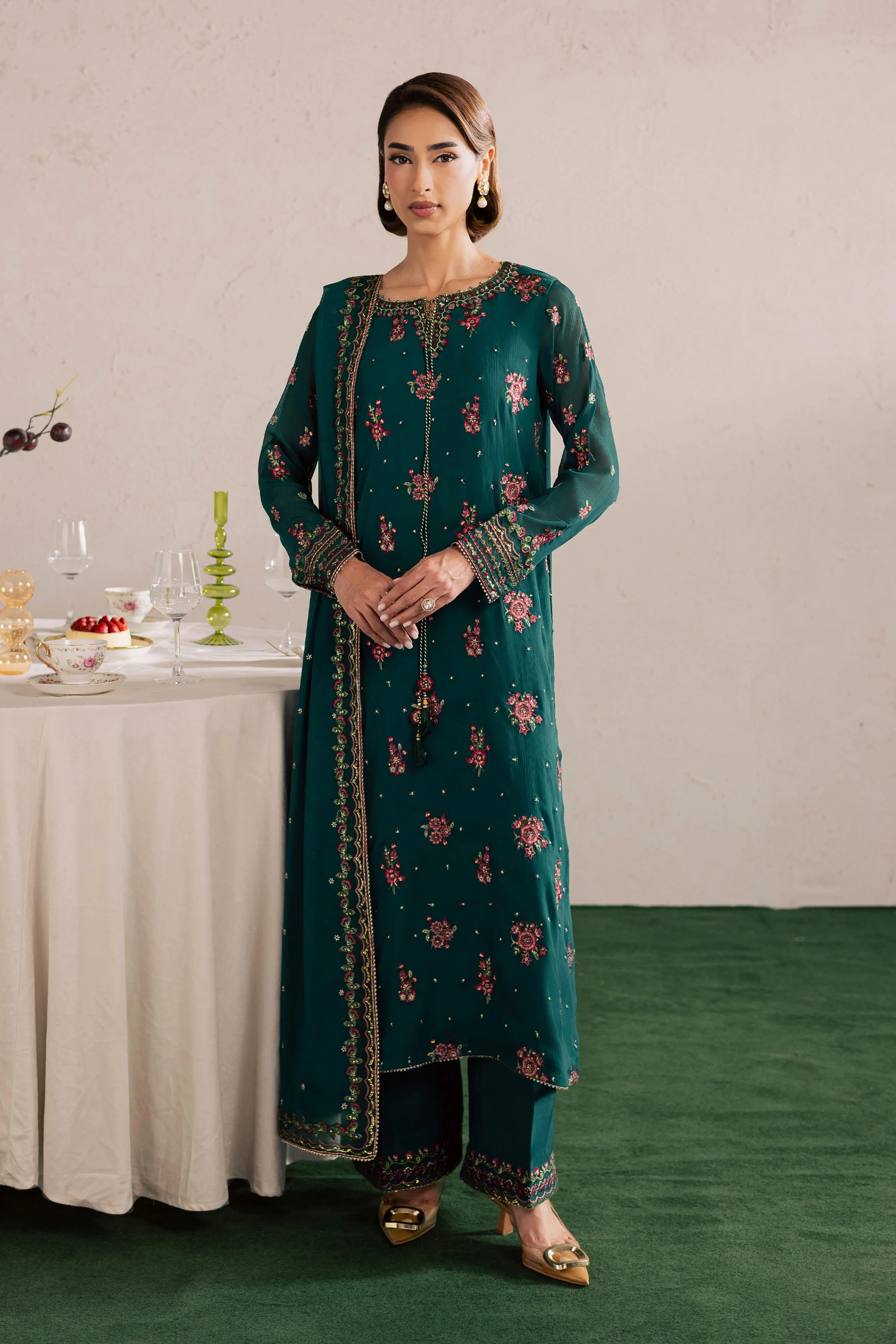 Green Leave 3Pc - Festive Luxury Formal - Image 12
