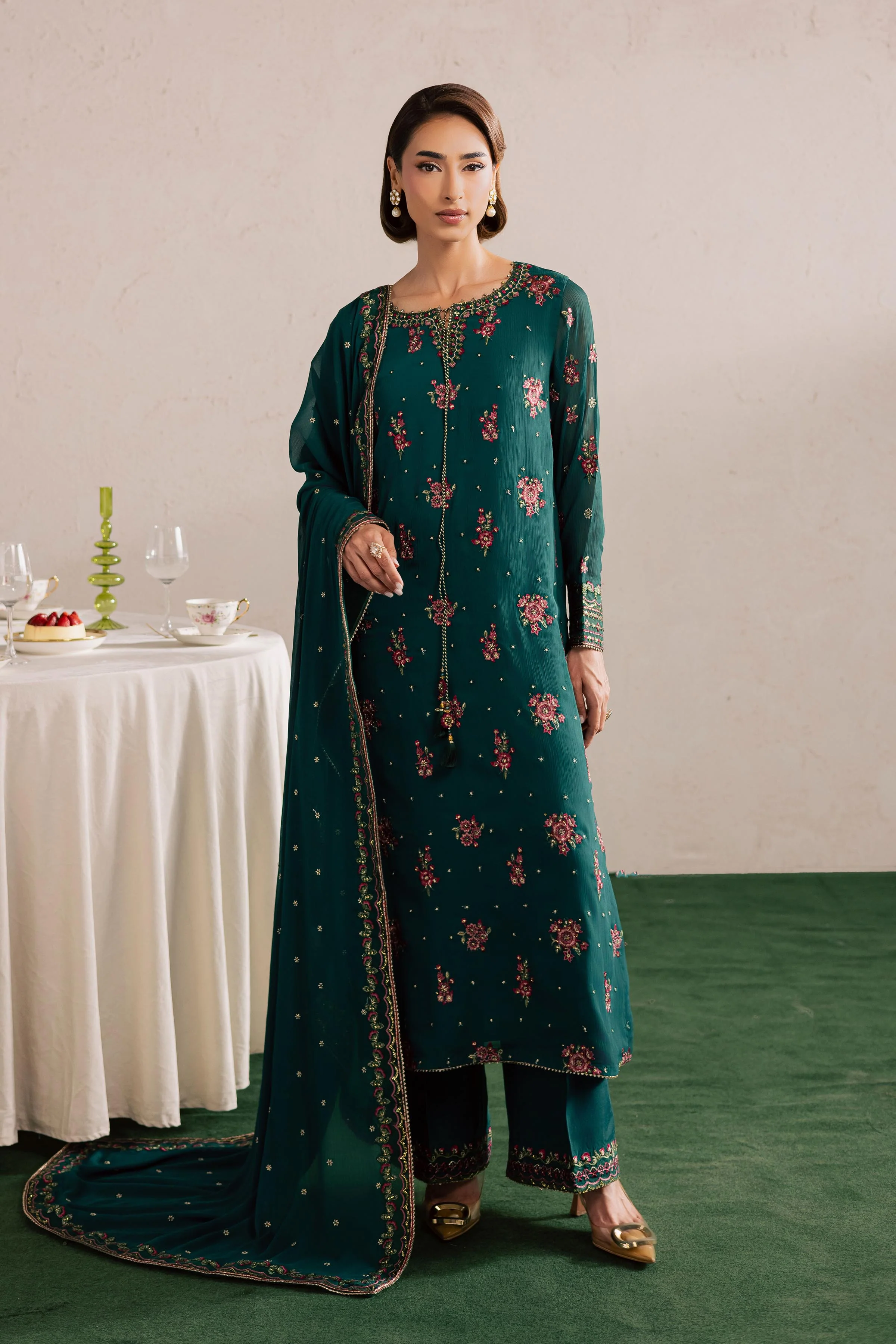 Green Leave 3Pc - Festive Luxury Formal - Image 5