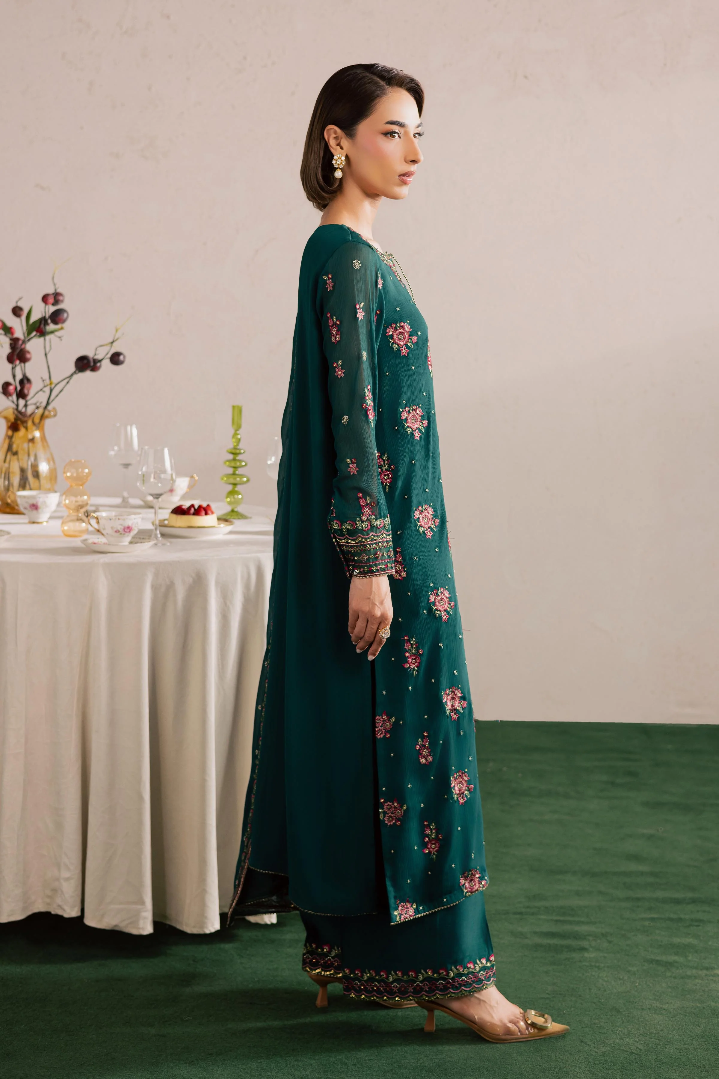 Green Leave 3Pc - Festive Luxury Formal - Image 6
