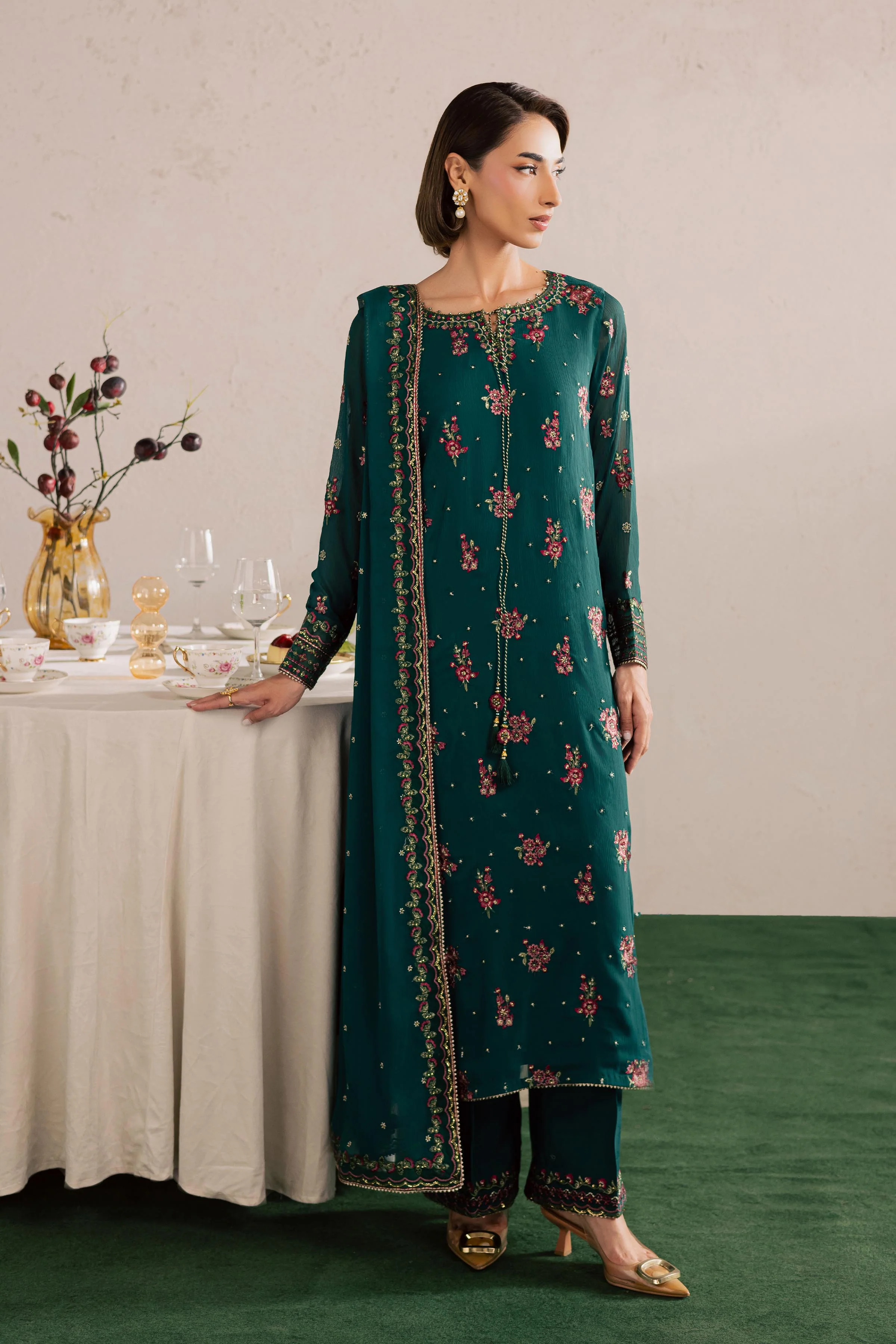 Green Leave 3Pc - Festive Luxury Formal - Image 7