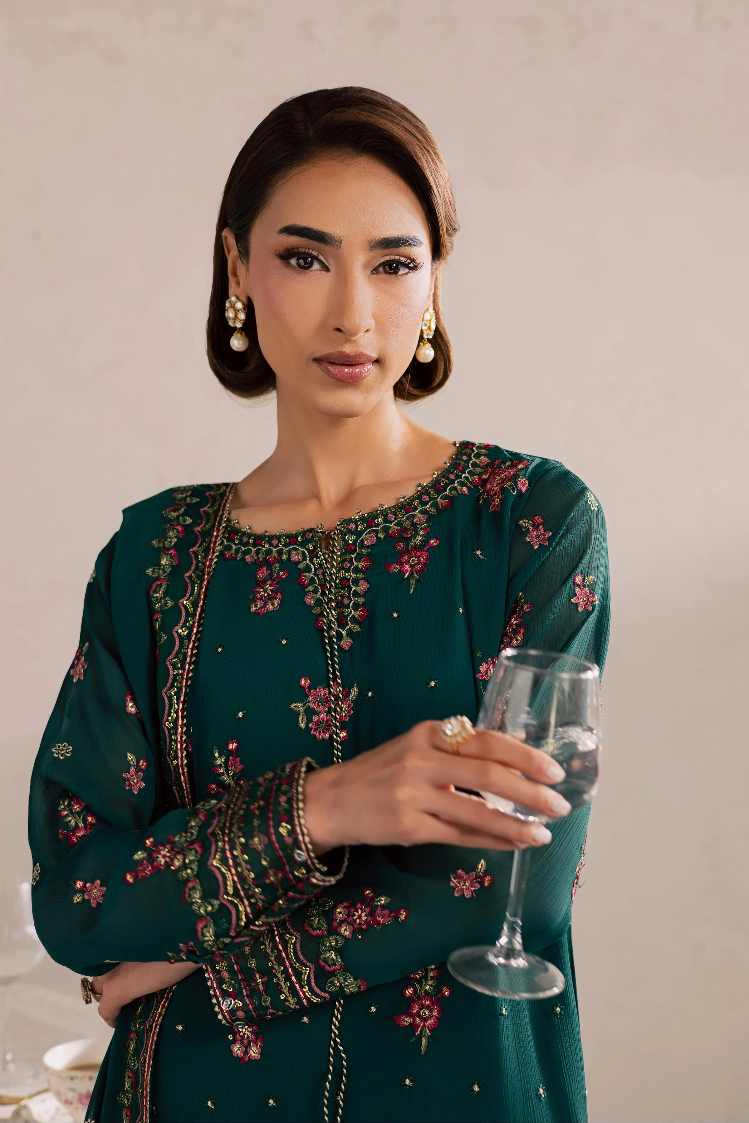 Green Leave 3Pc - Festive Luxury Formal - Image 9
