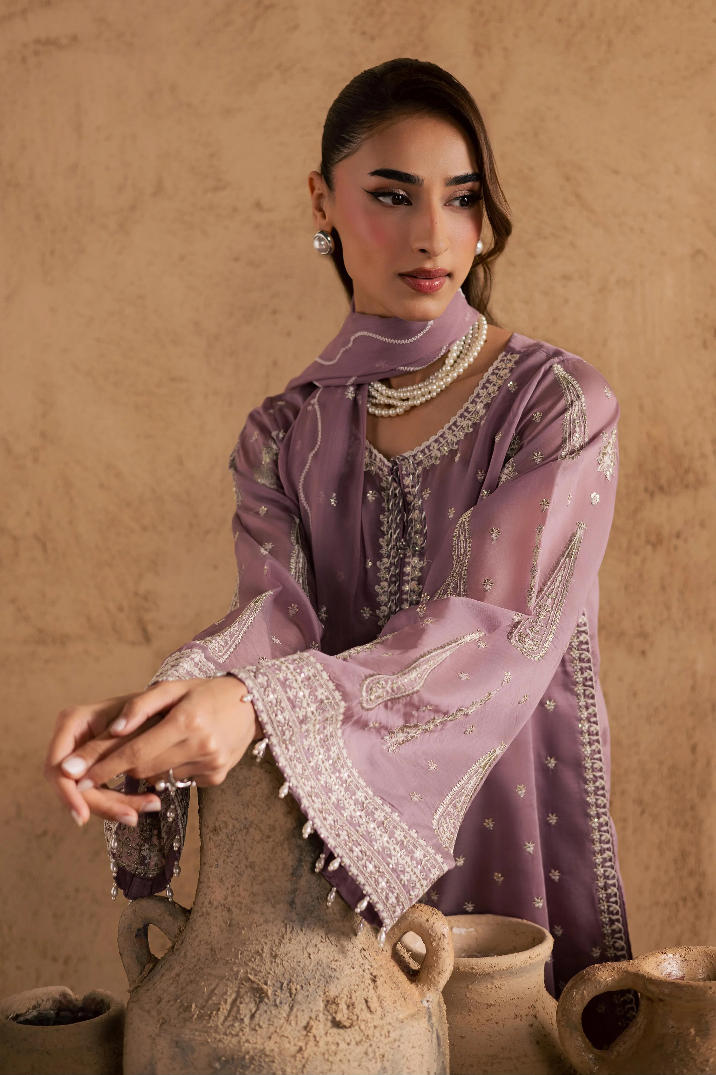 Gul e Rana 3Pc - Embroidered Festive Pret - Image 2