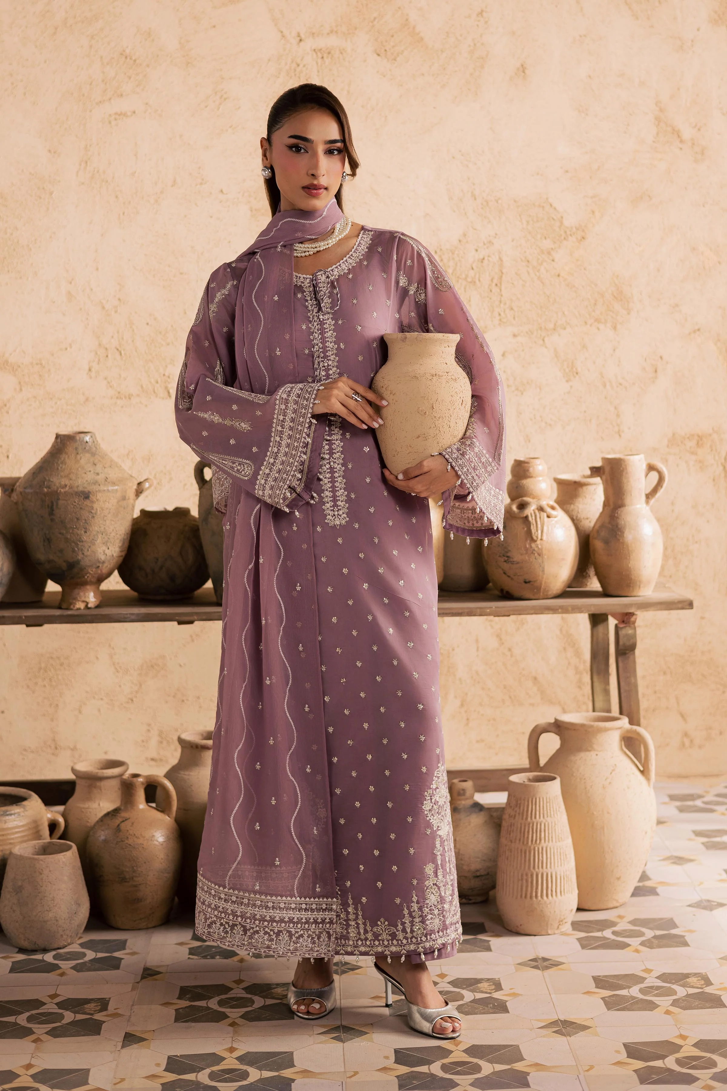 Gul e Rana 3Pc - Embroidered Festive Pret - Image 3