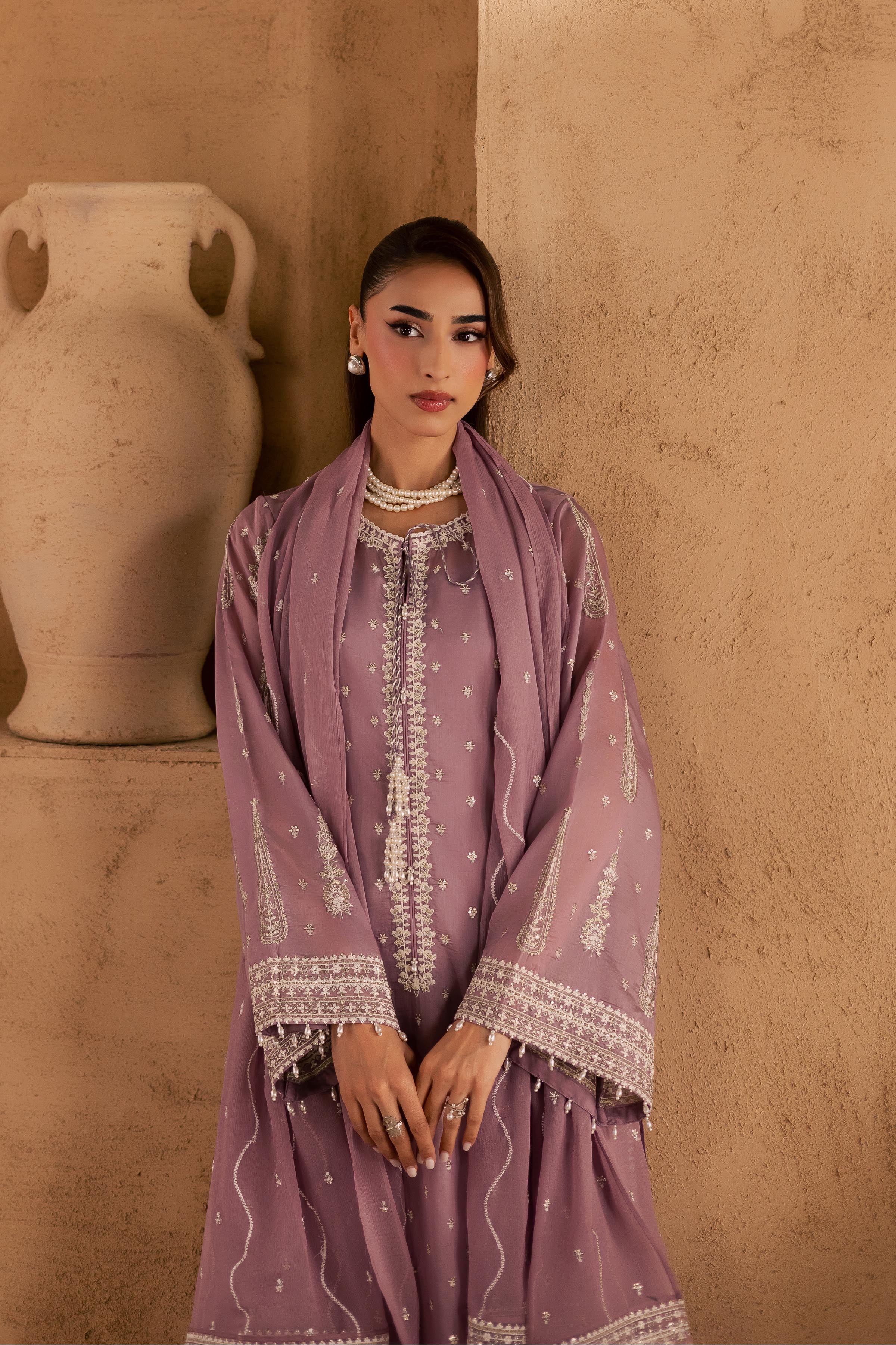 Gul e Rana 3Pc - Embroidered Festive Pret - Image 4