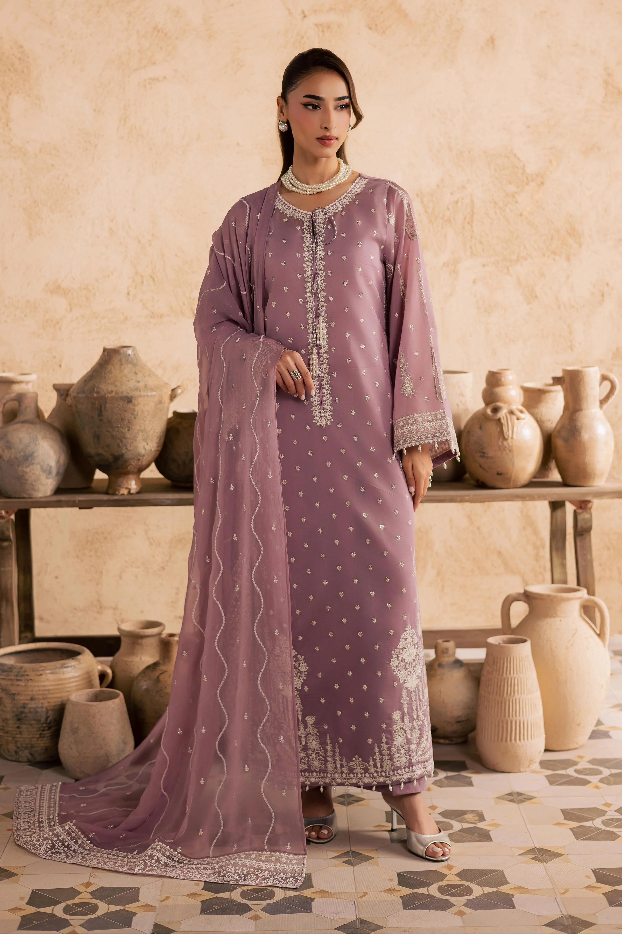 Gul e Rana 3Pc - Embroidered Festive Pret - Image 5