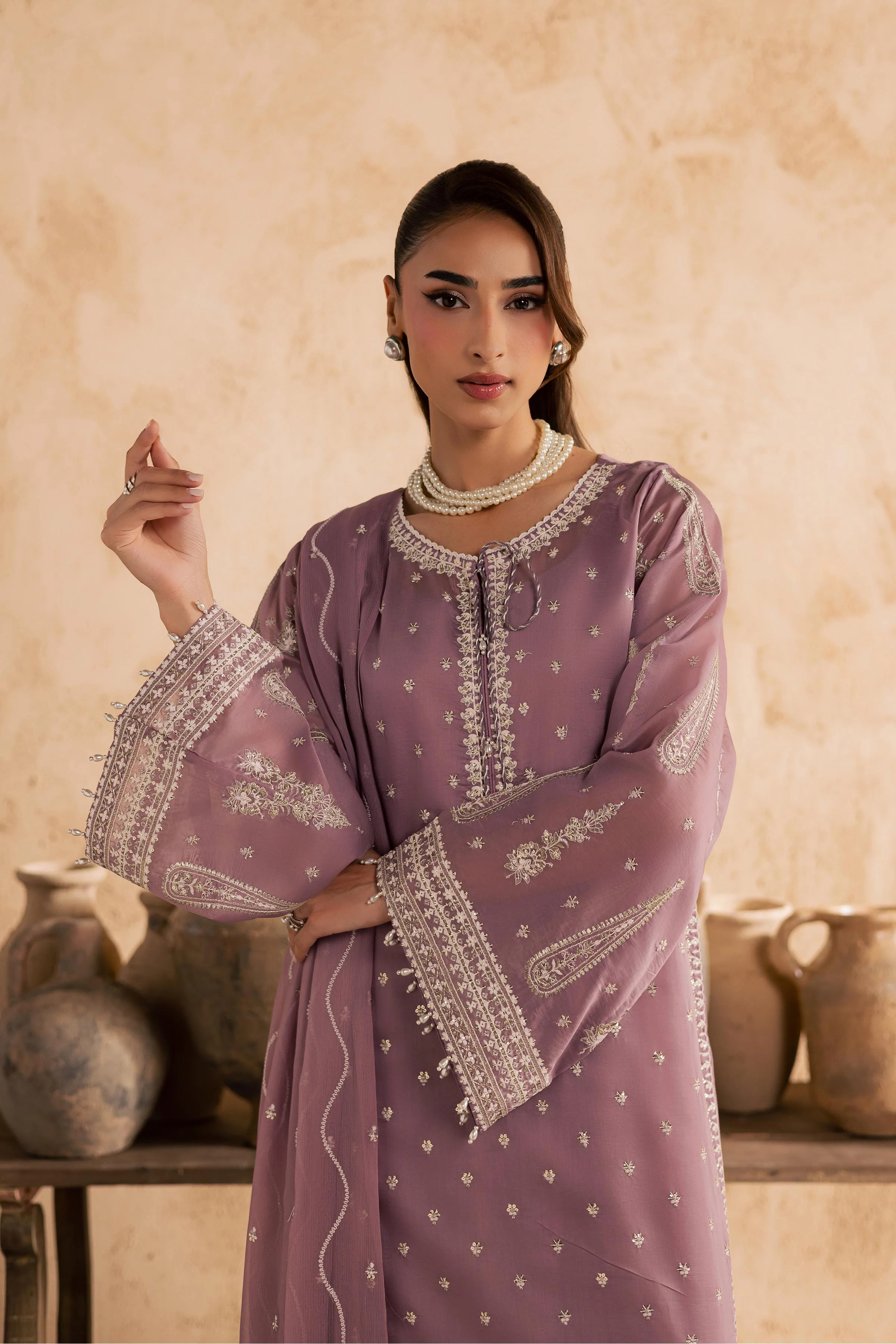 Gul e Rana 3Pc - Embroidered Festive Pret - Image 6