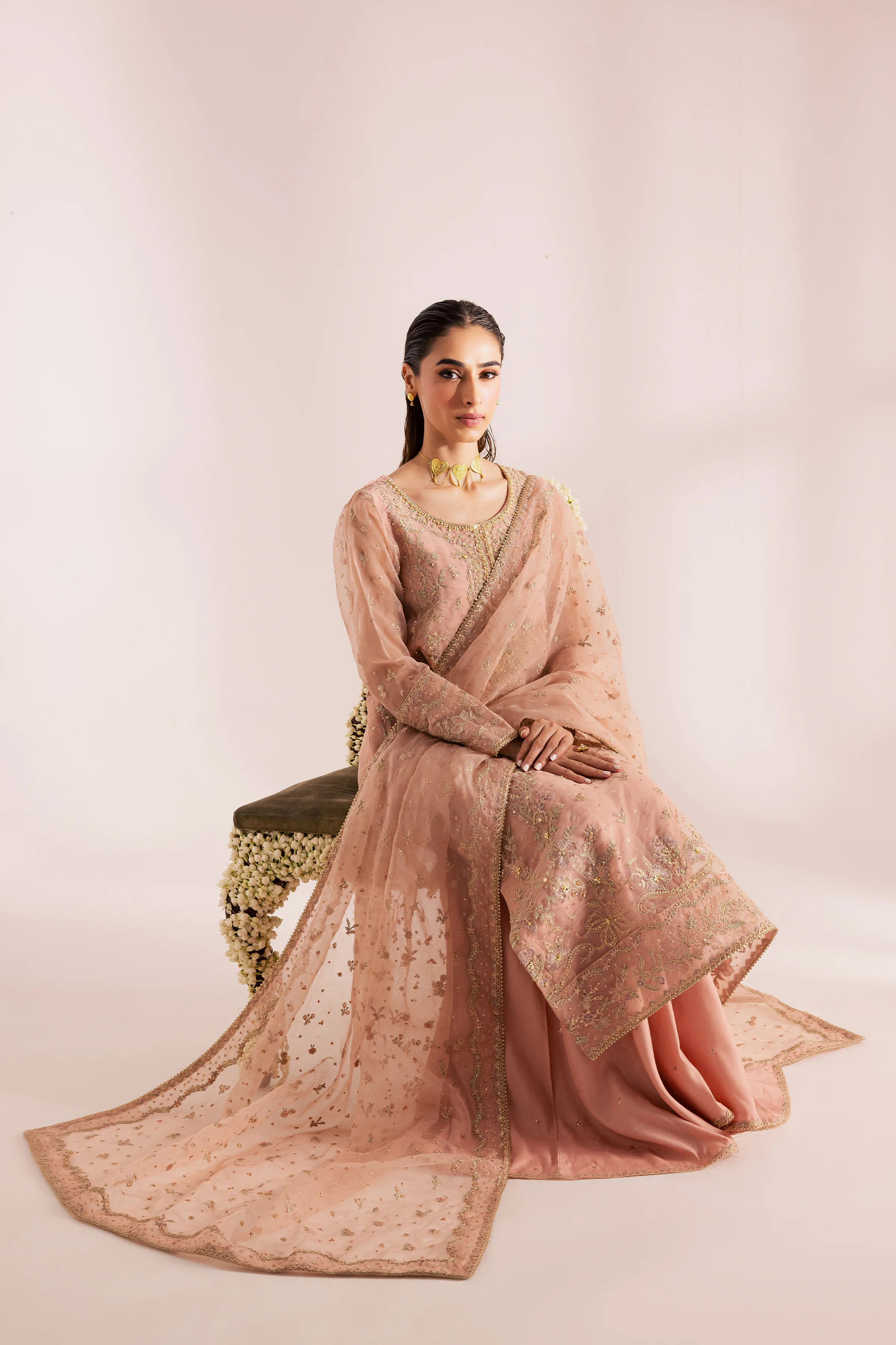 Gul Mohar 3Pc - Festive Luxe Pret - Image 4