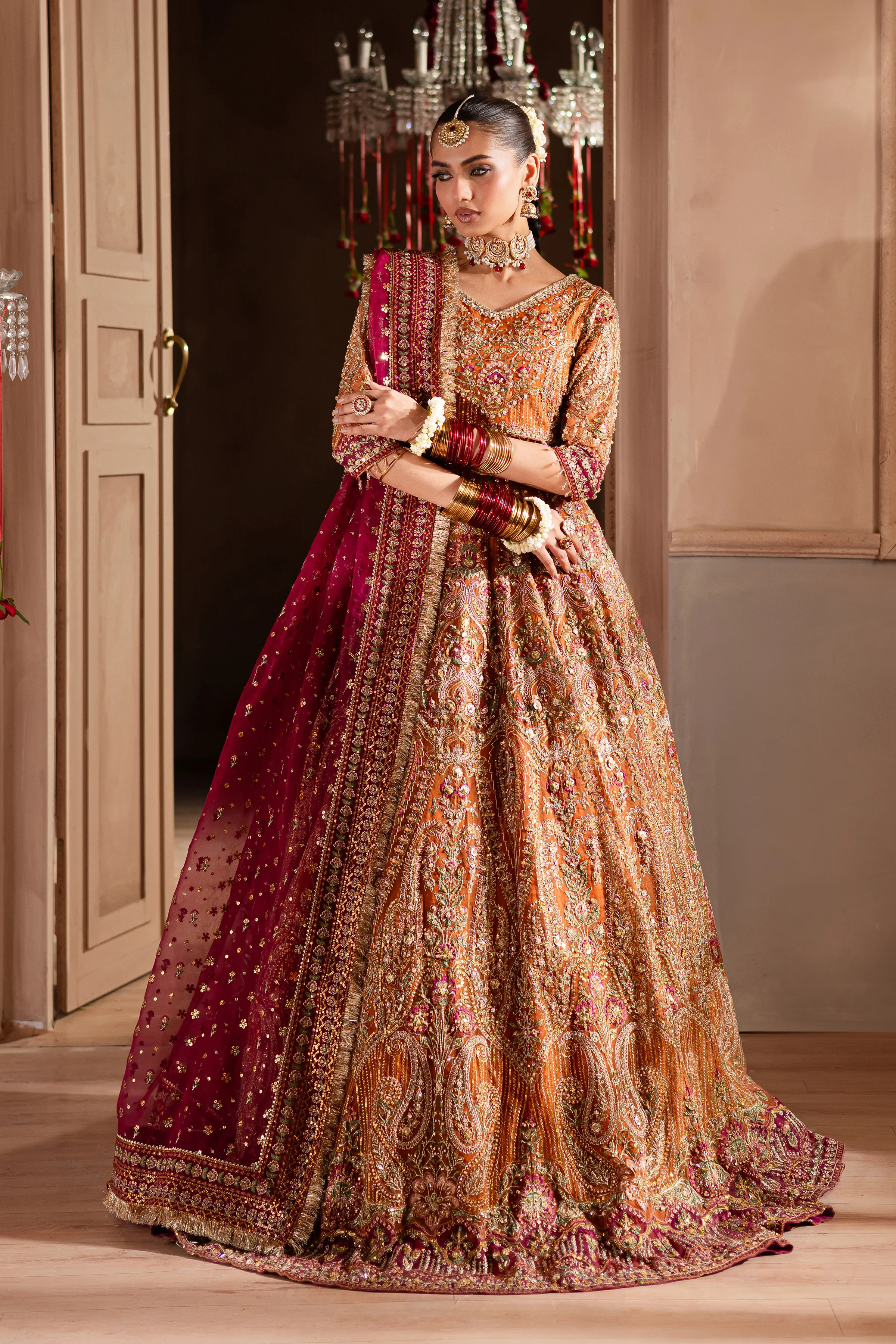 Gul Posh 3Pc - Bridal Dress - Image 4