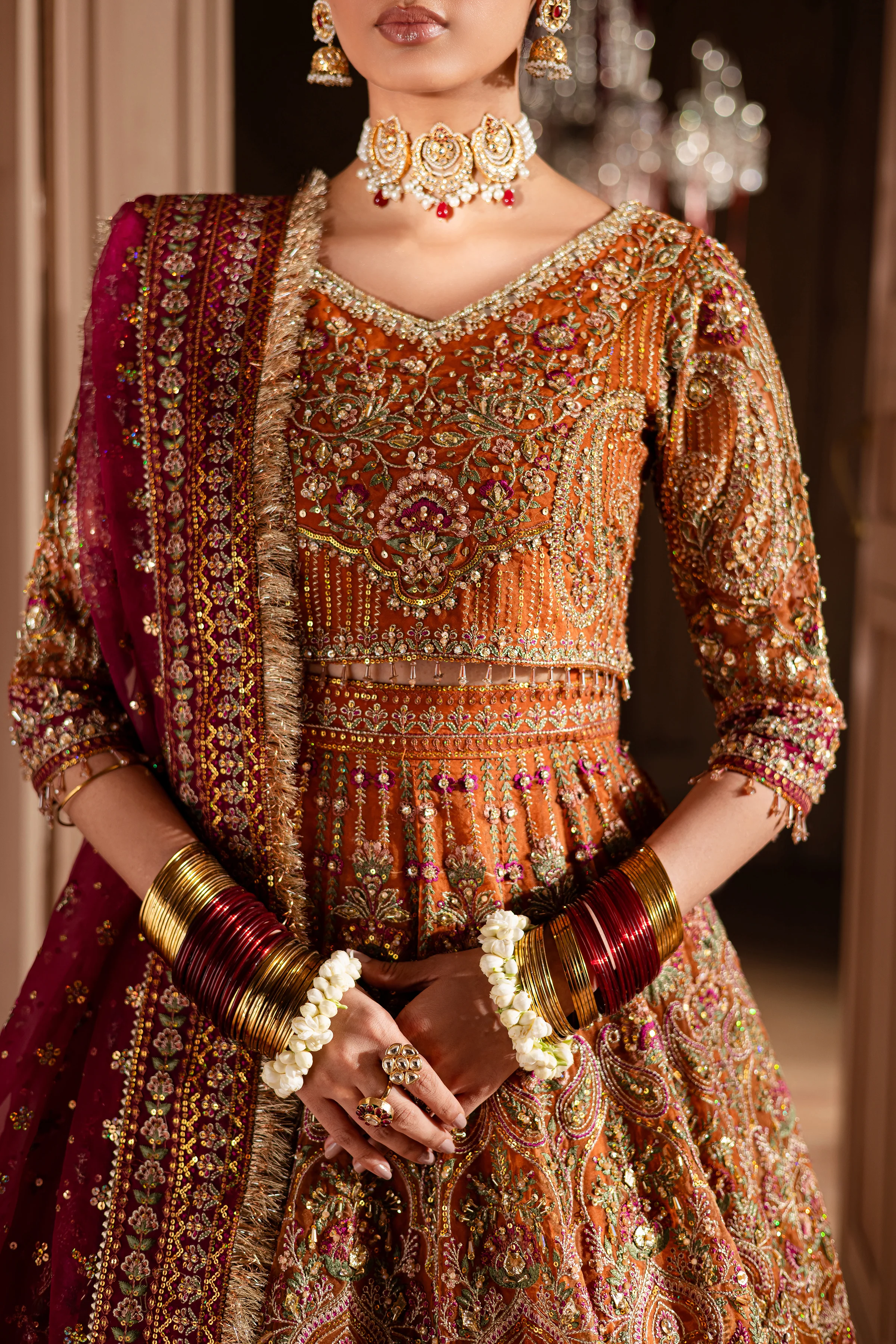 Gul Posh 3Pc - Bridal Dress - Image 8