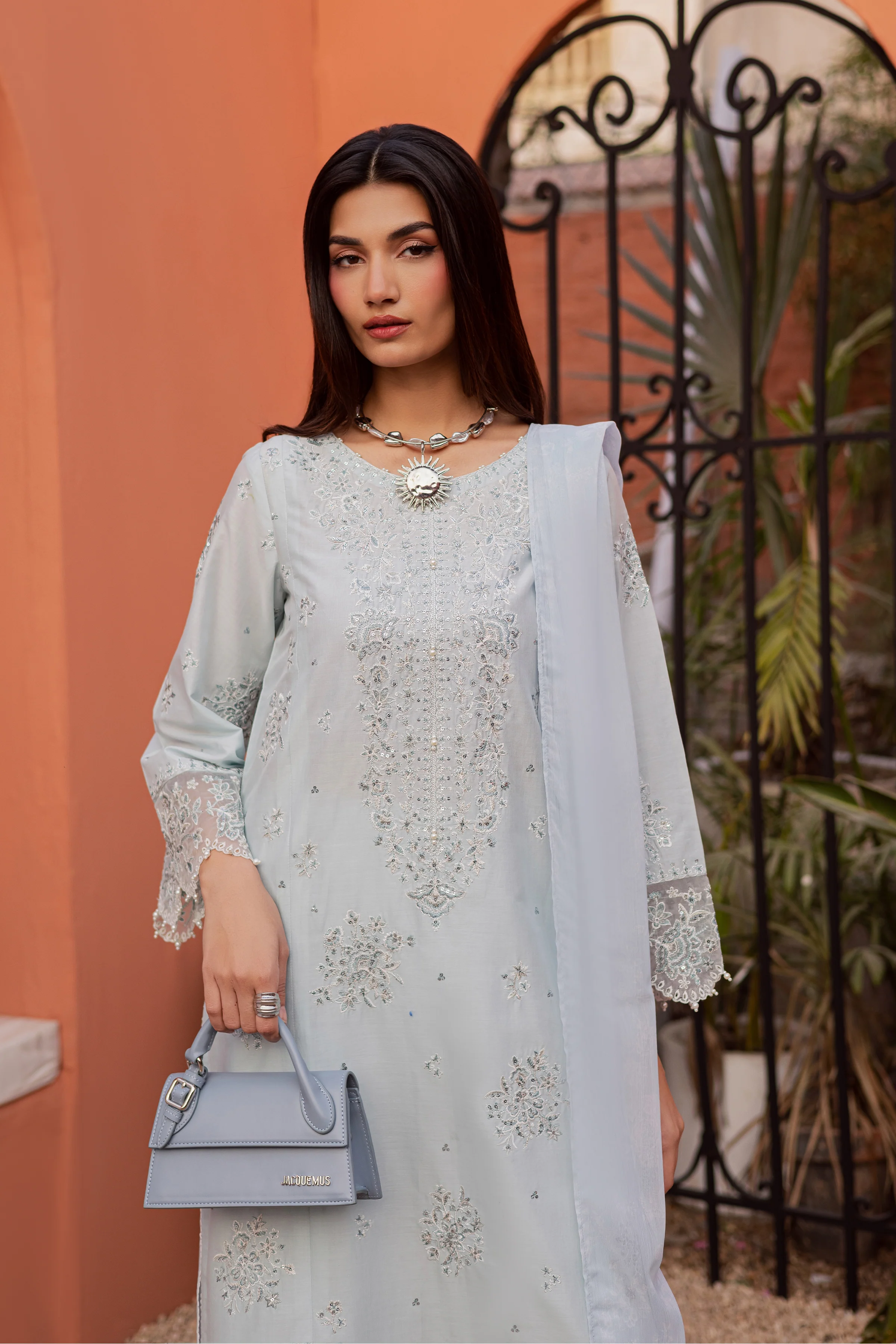 Gulsym 3Pc - Festive Embroidered Lawn - Image 8