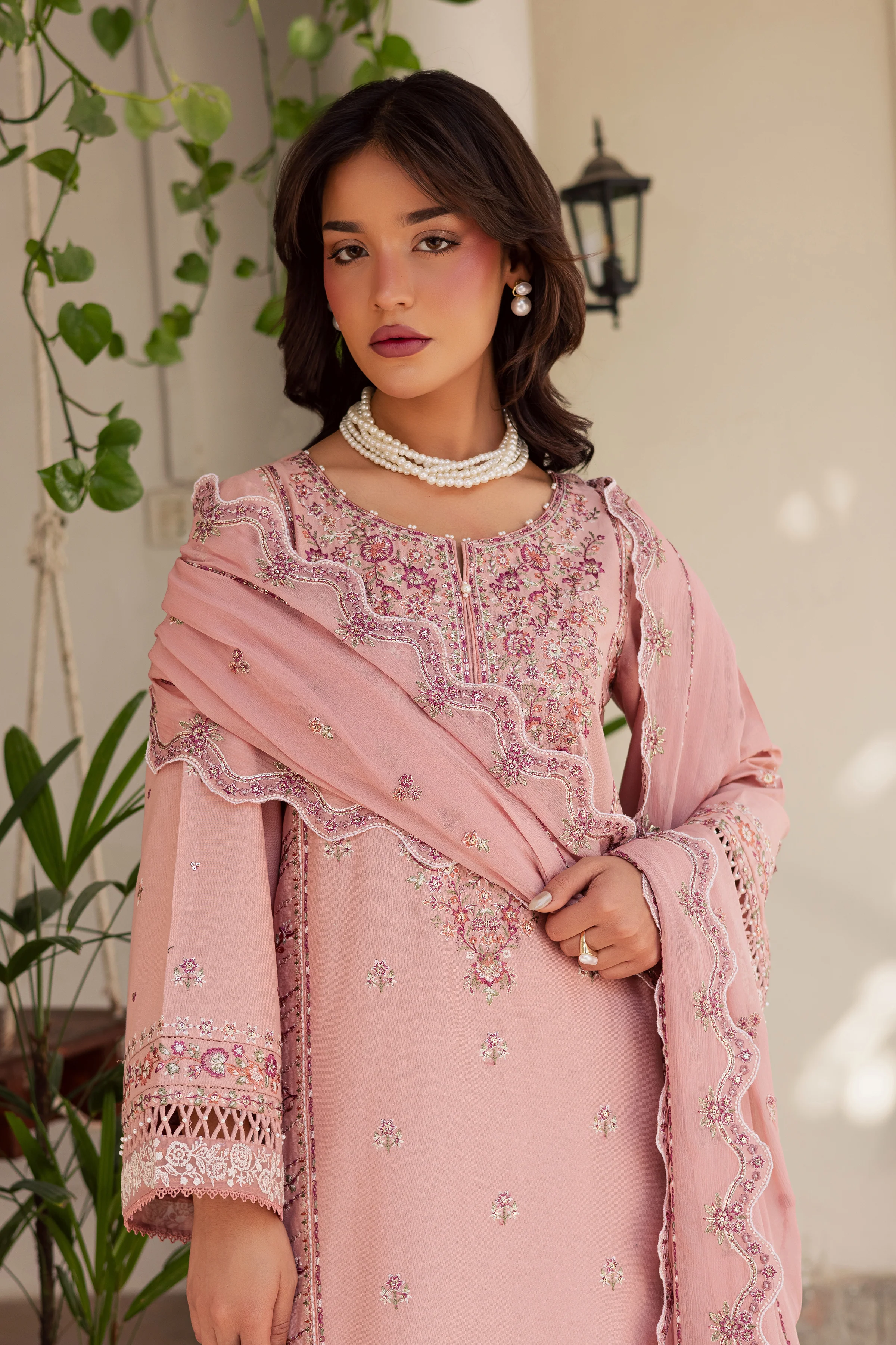 Gulzaar 3Pc - Embroidered Khaddar Dress - Image 3