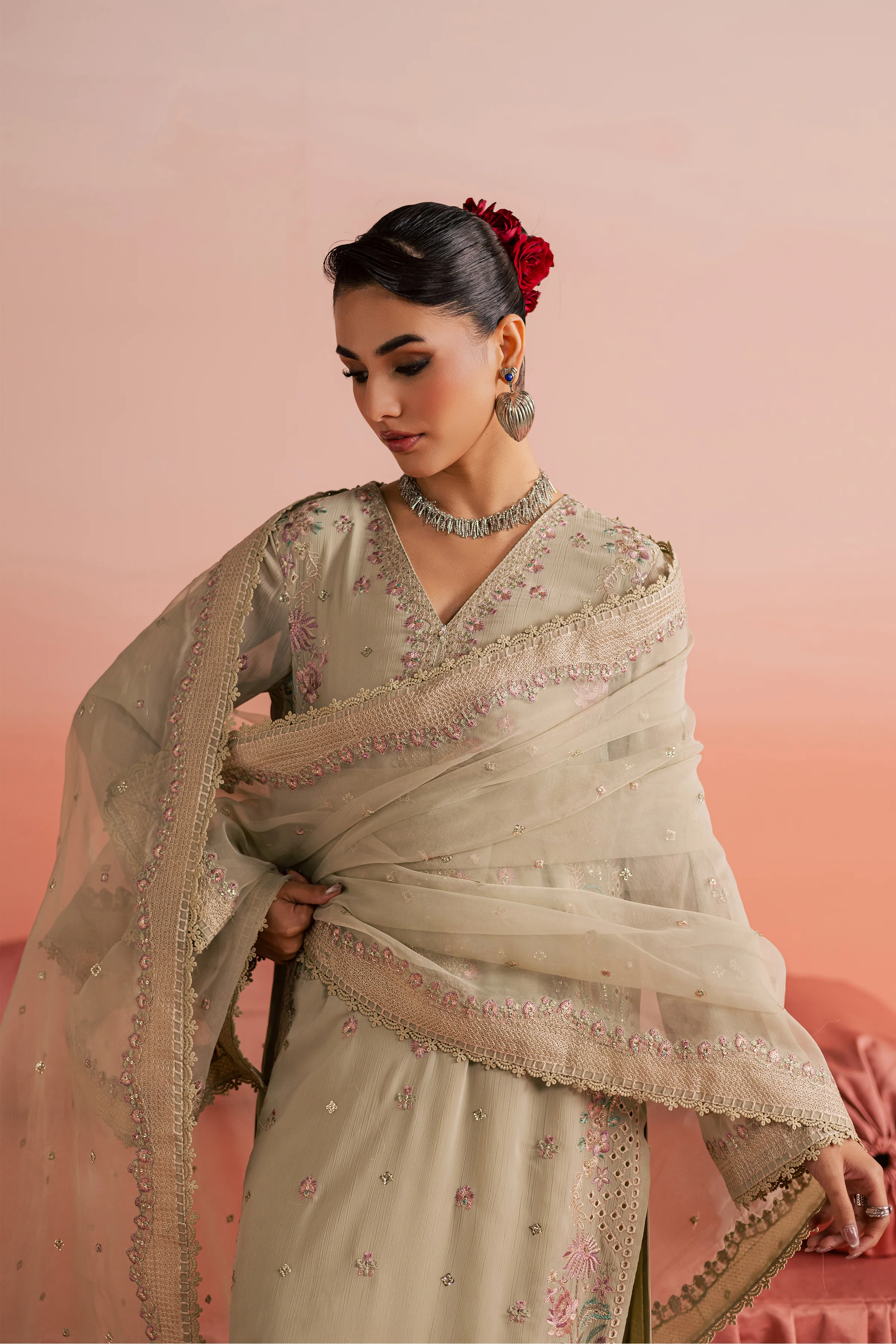 Habeeba 3Pc - Festive Luxe Pret - Image 6