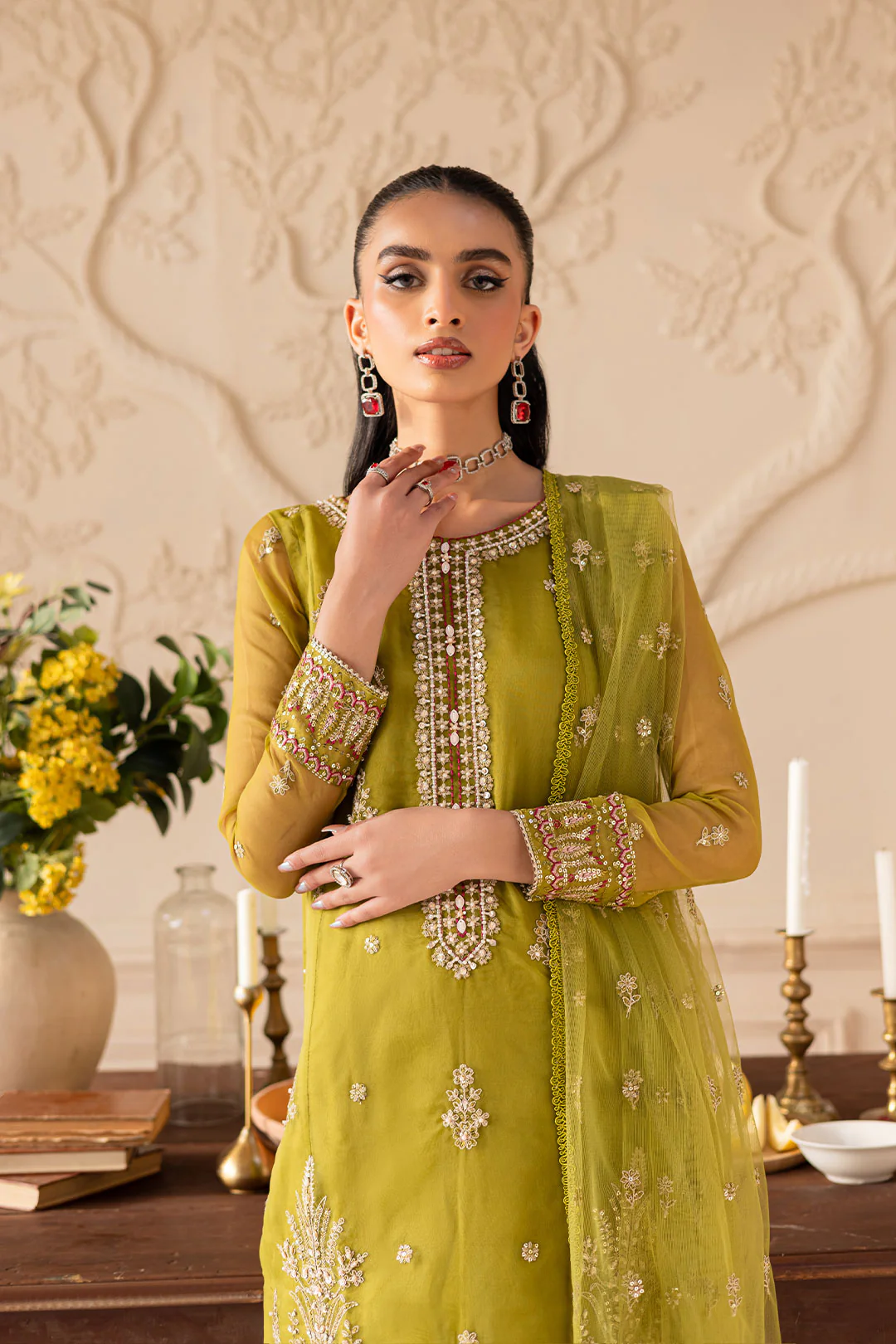 Halia 3PC - Embroidered Luxe Pret - Image 2