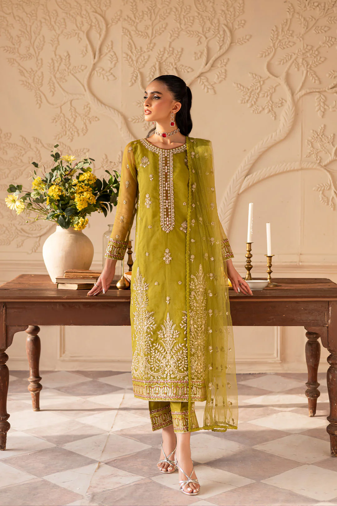Halia 3PC - Embroidered Luxe Pret - Image 4