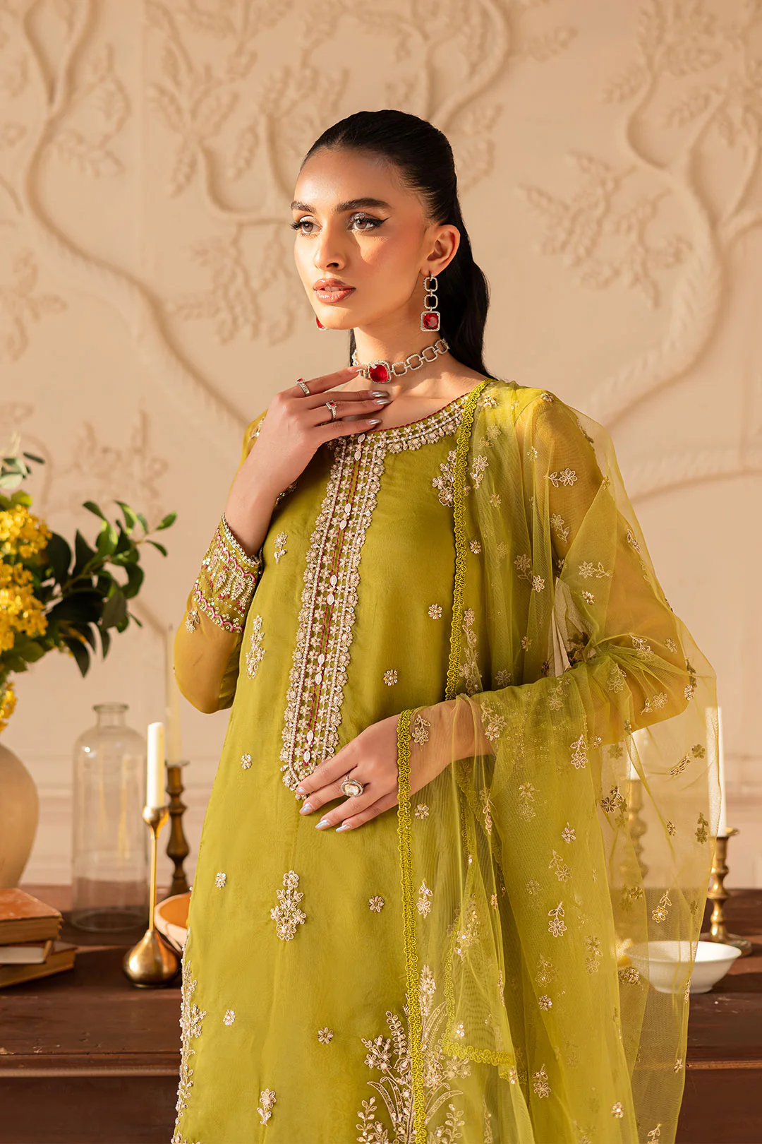 Halia 3PC - Embroidered Luxe Pret - Image 5