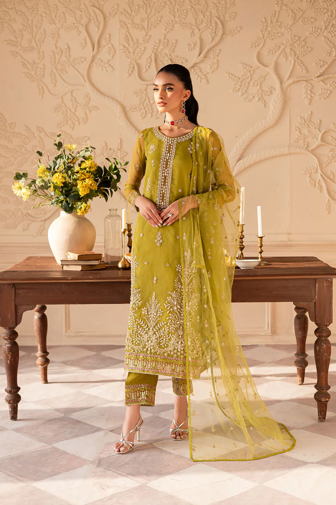 Halia 3PC - Embroidered Luxe Pret - Image 7
