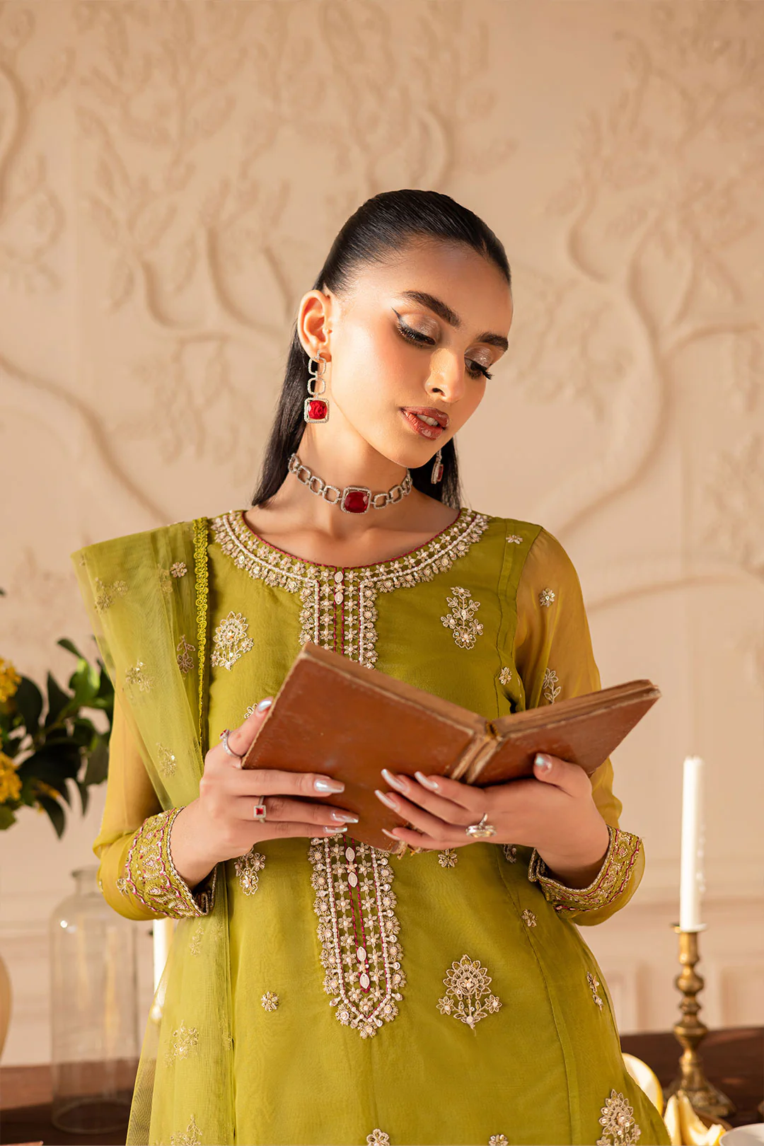 Halia 3PC - Embroidered Luxe Pret - Image 8