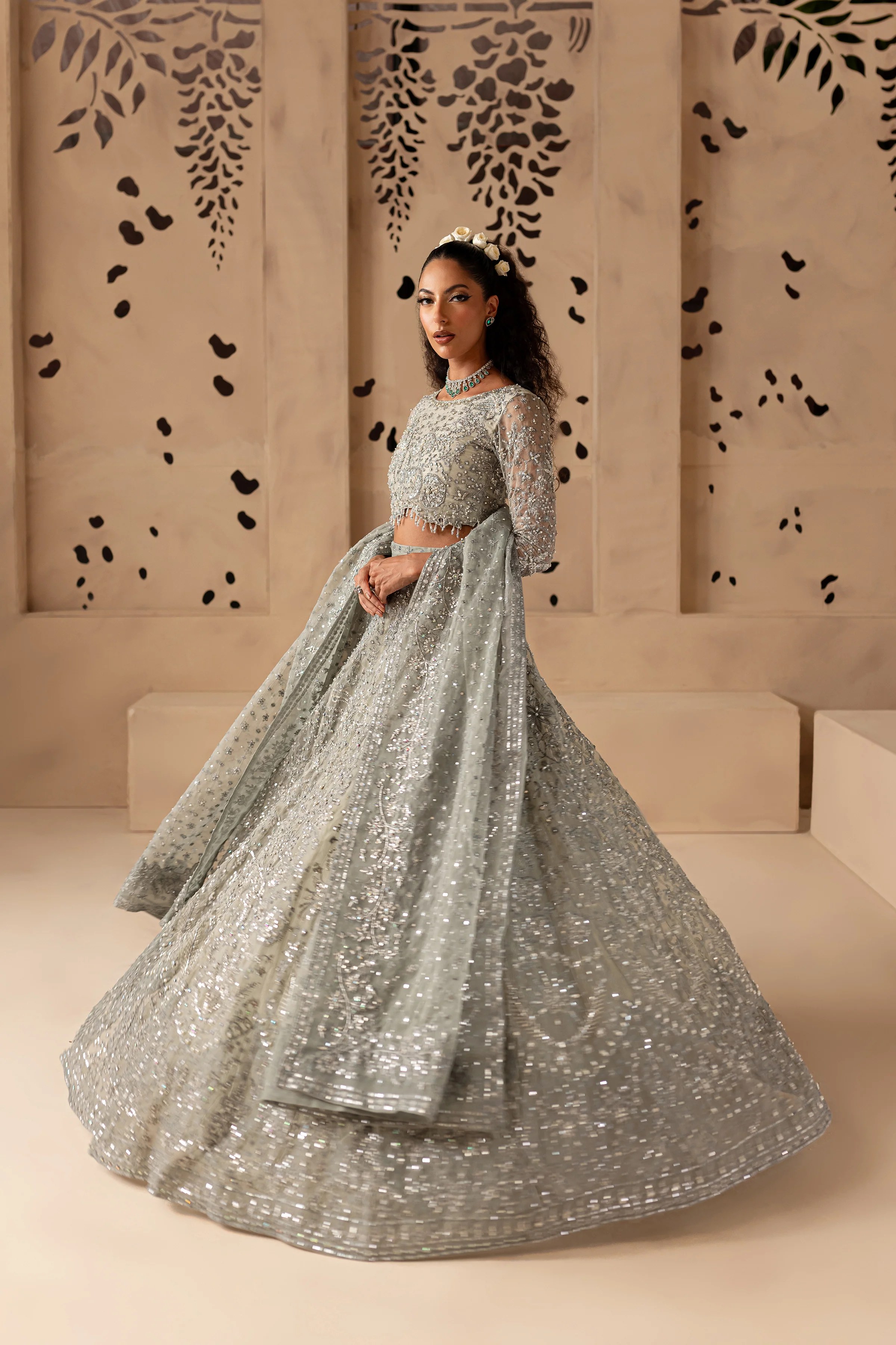 Hanzla 4Pc - Bridal Dress - Image 10