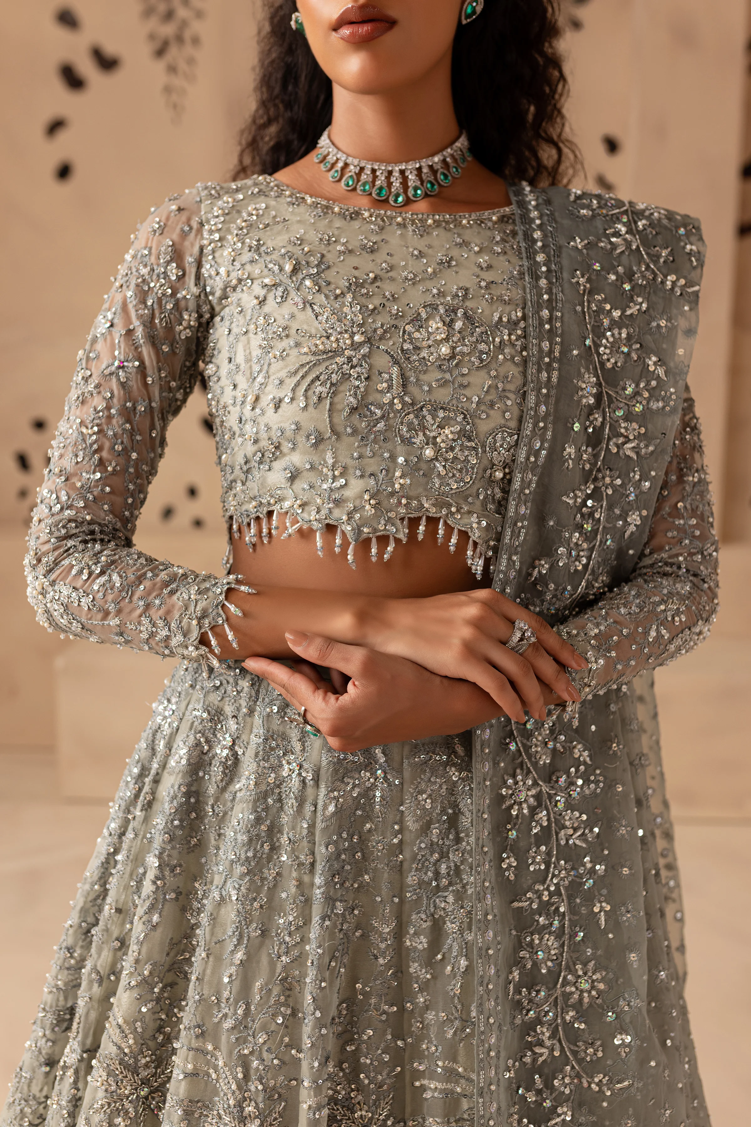 Hanzla 4Pc - Bridal Dress - Image 11
