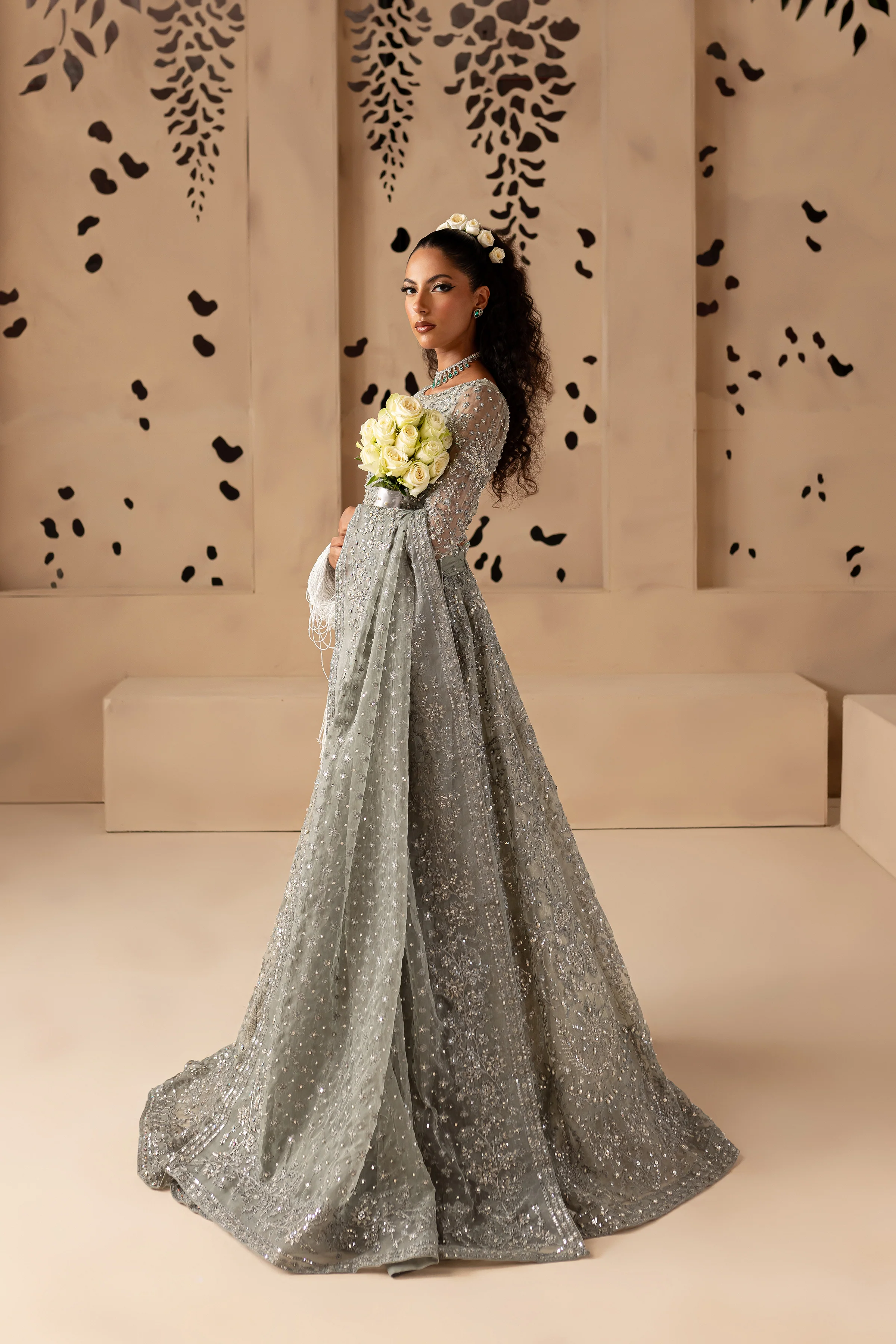 Hanzla 4Pc - Bridal Dress - Image 14