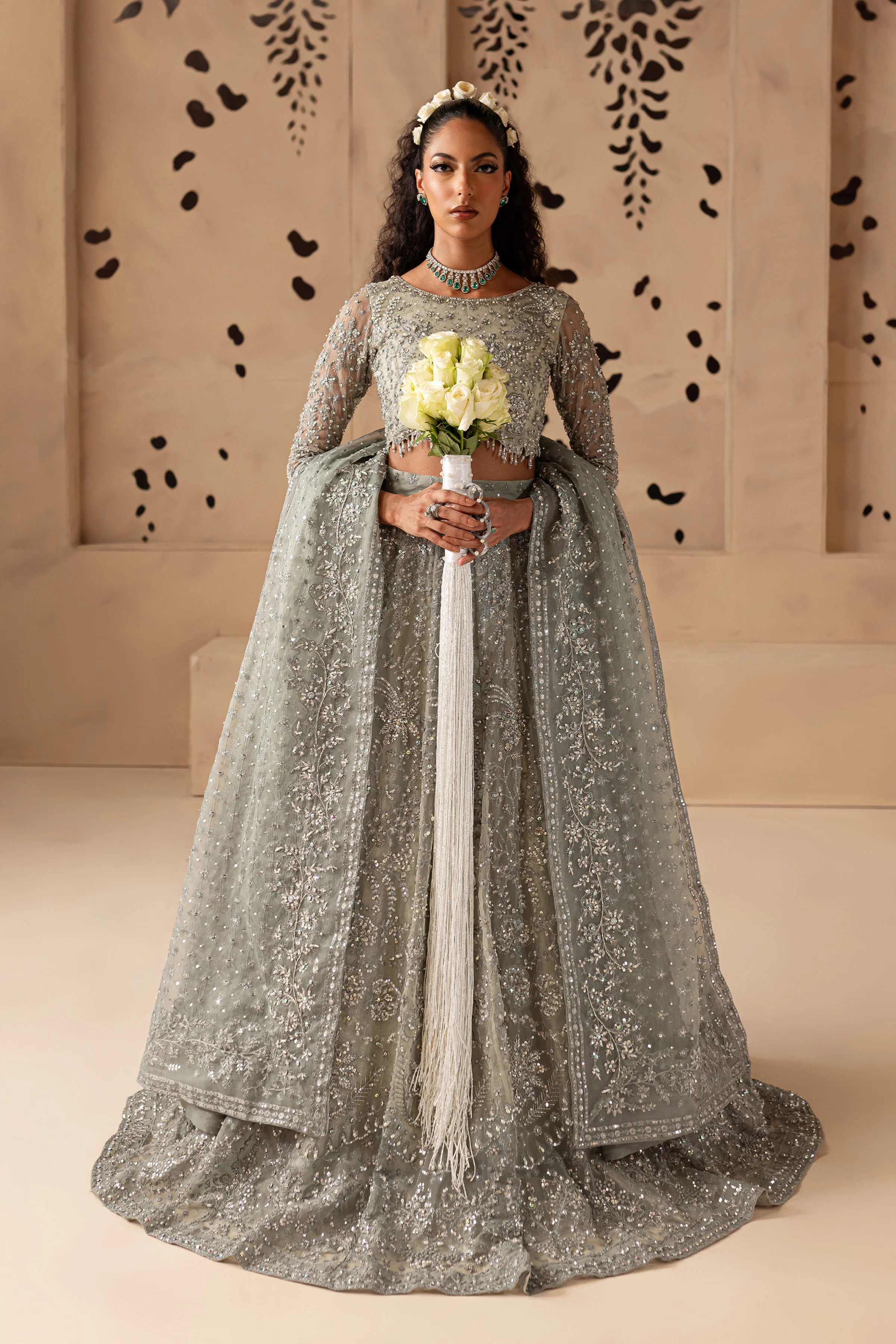 Hanzla 4Pc - Bridal Dress - Image 4