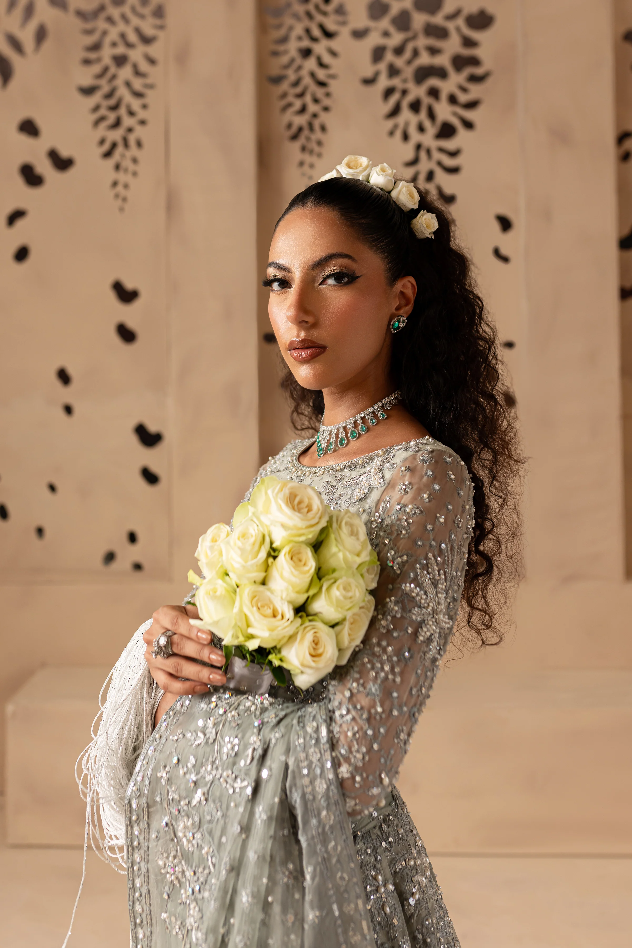 Hanzla 4Pc - Bridal Dress - Image 9