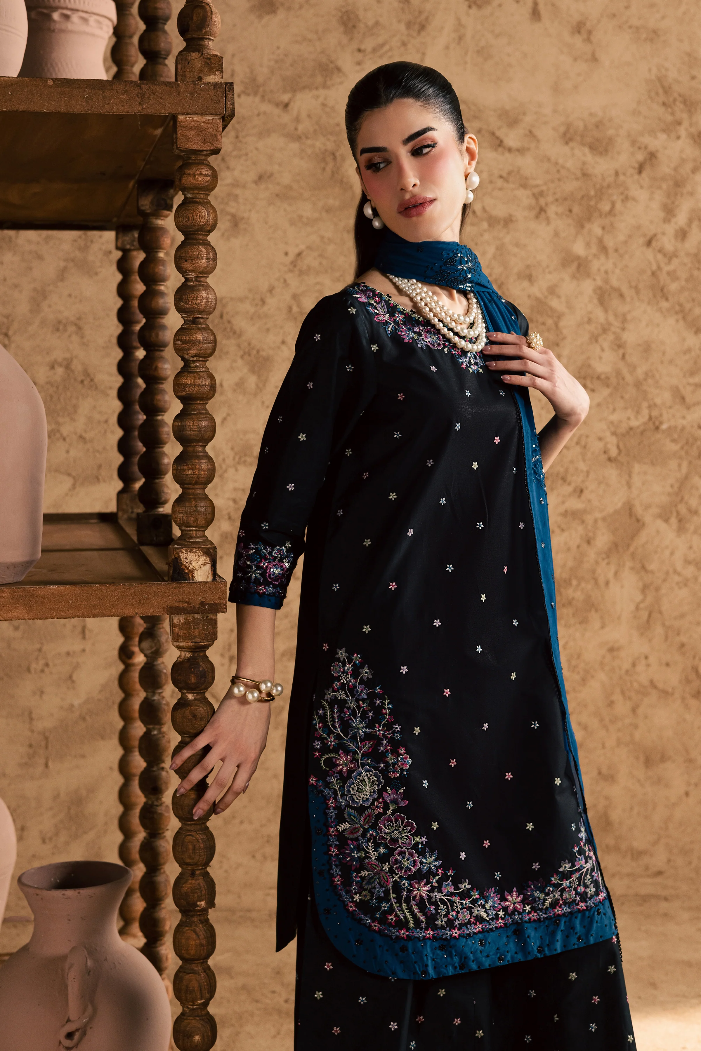 Hayaam 3Pc - Festive Eid Pret - Image 6