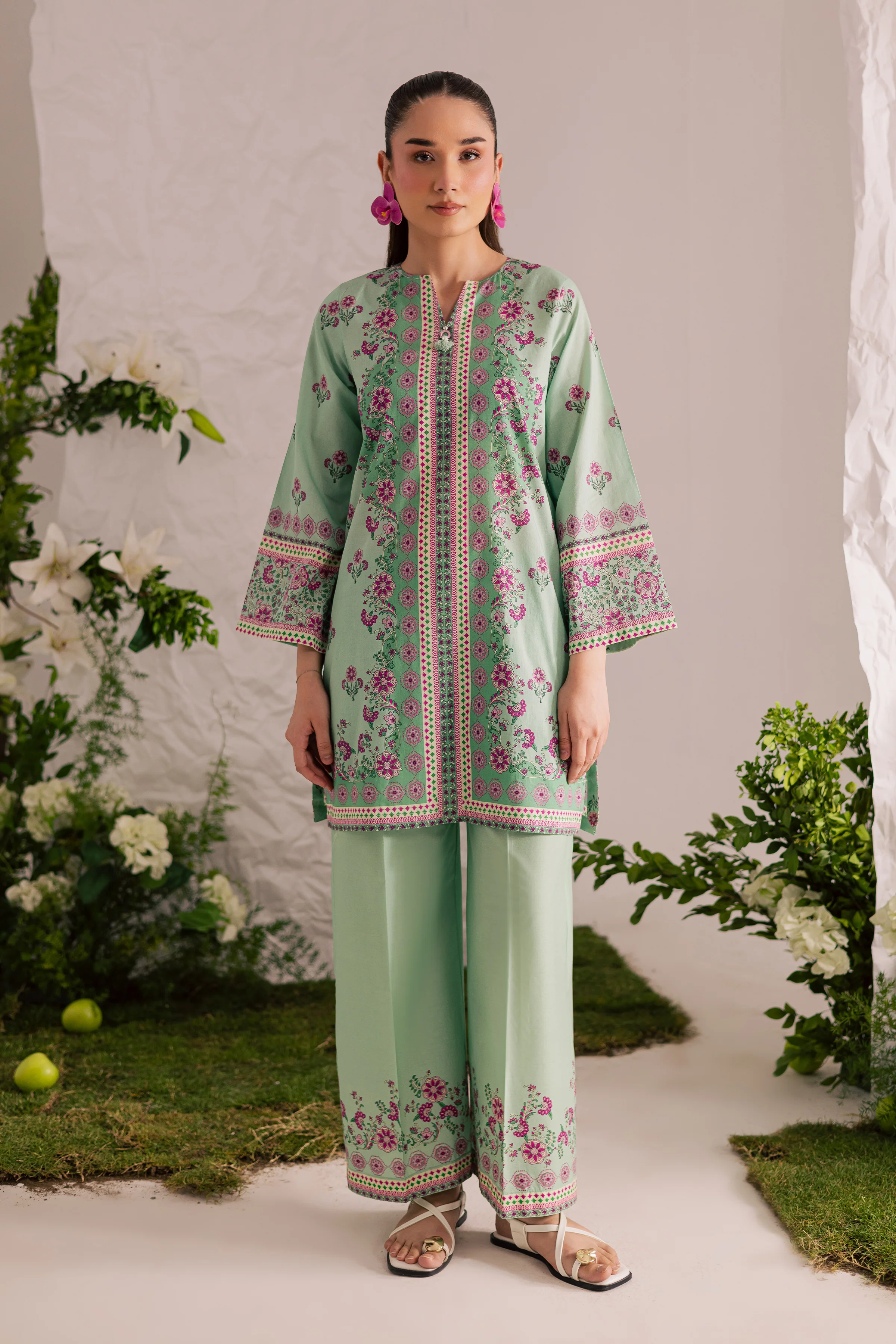 Helen 2Pc - Printed Lawn Dress