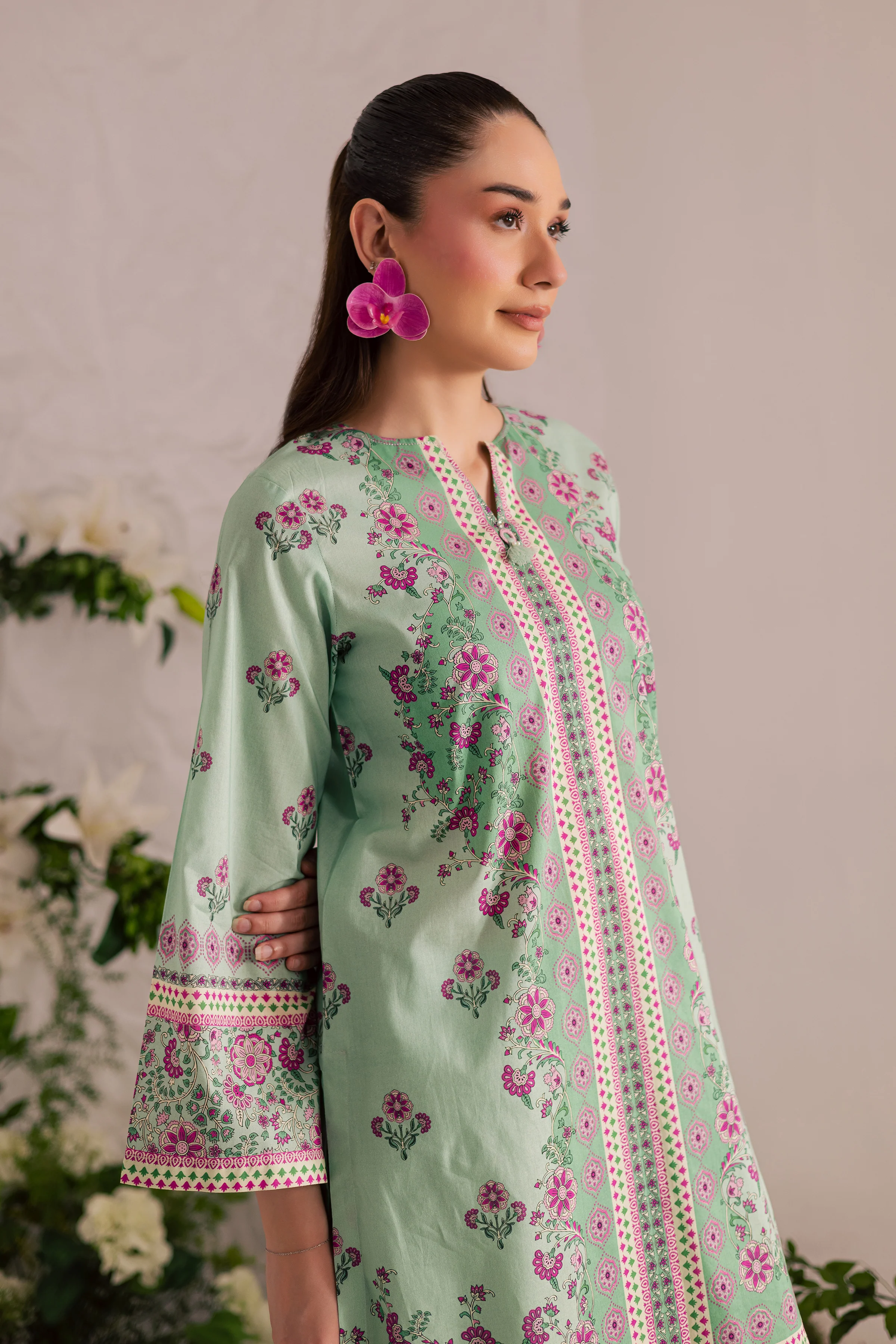 Helen 2Pc - Printed Lawn Dress - Image 7