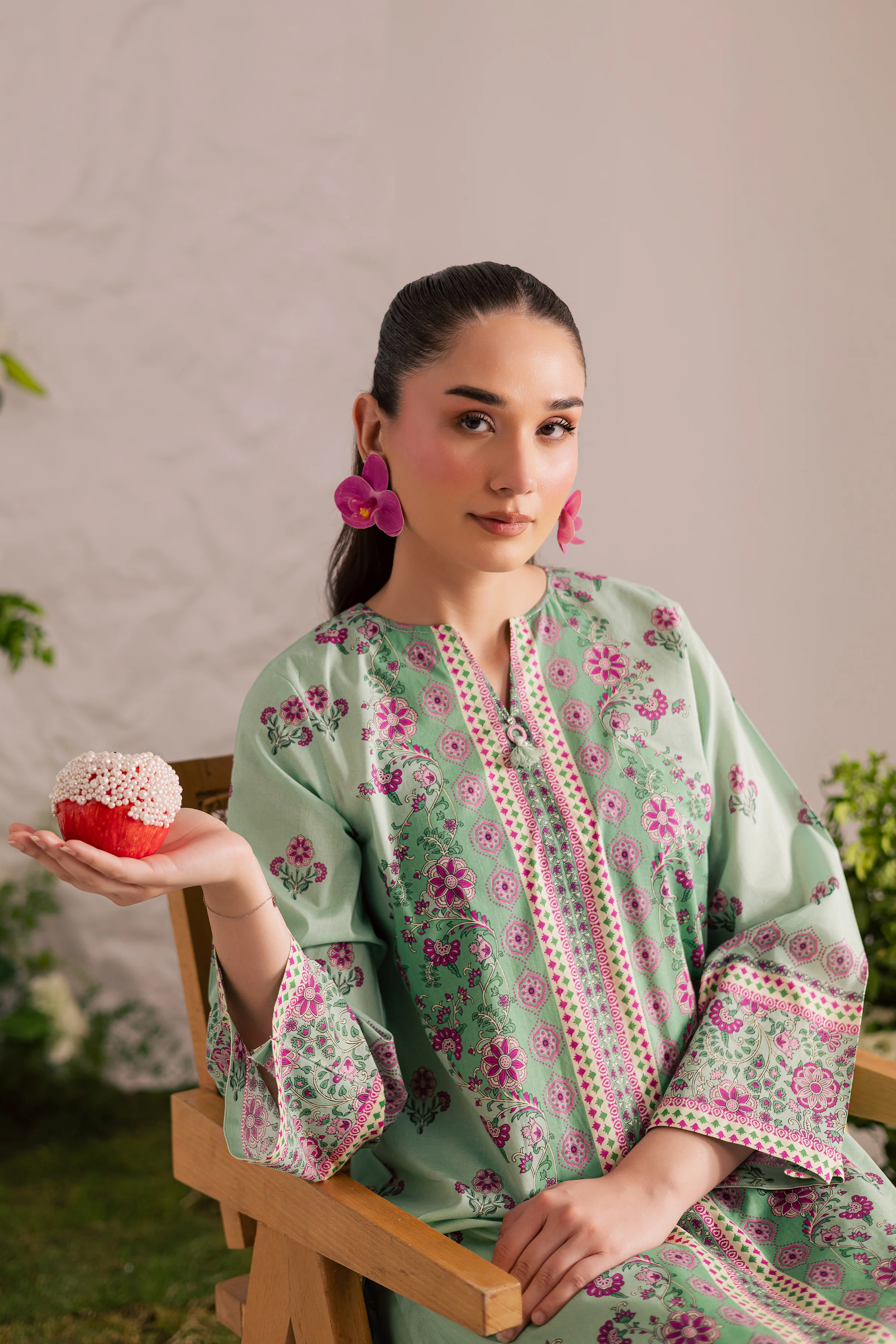Helen 2Pc - Printed Lawn Dress - Image 8