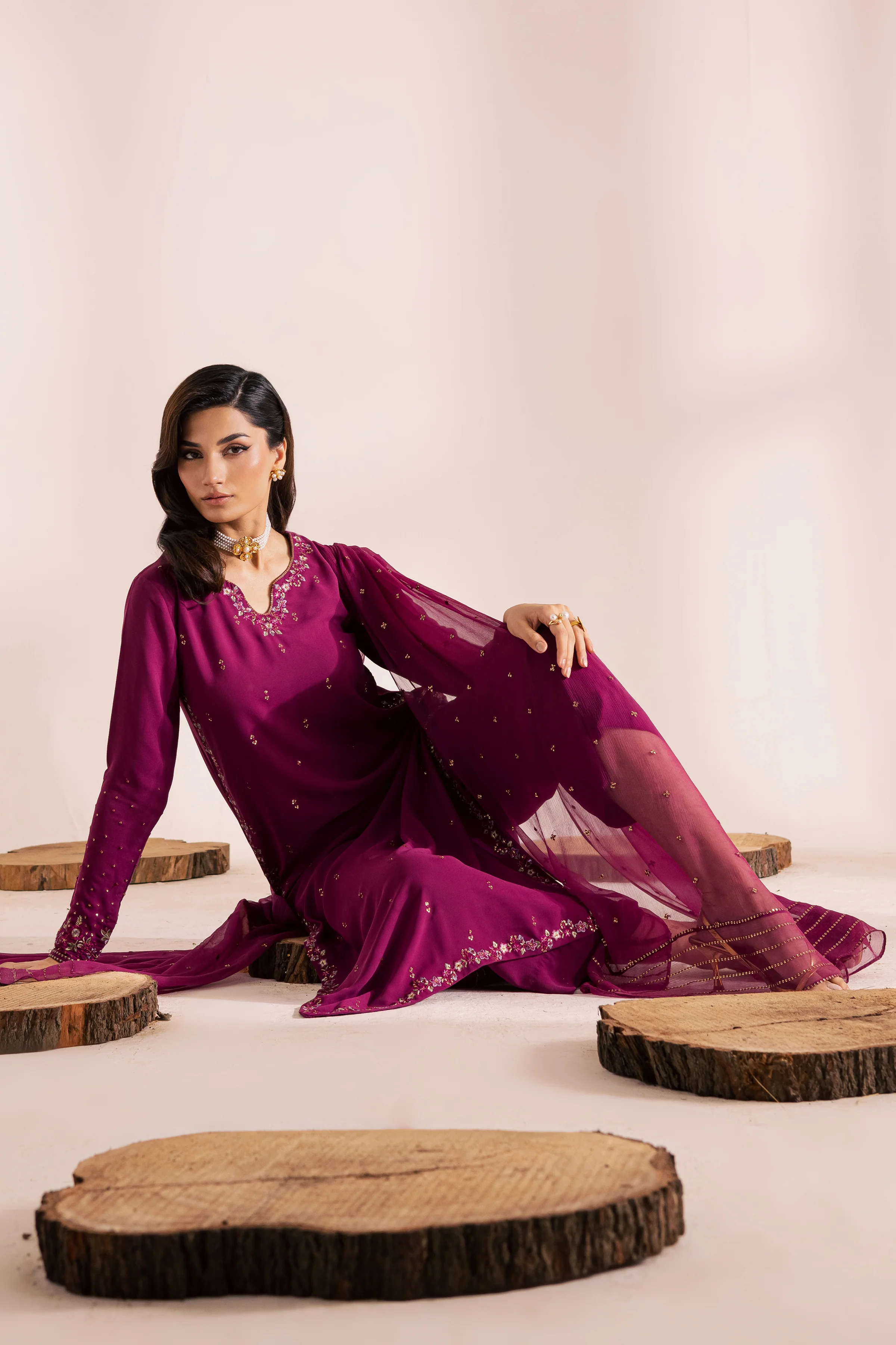 Hooriya 3Pc - Festive Luxe Pret - Image 4