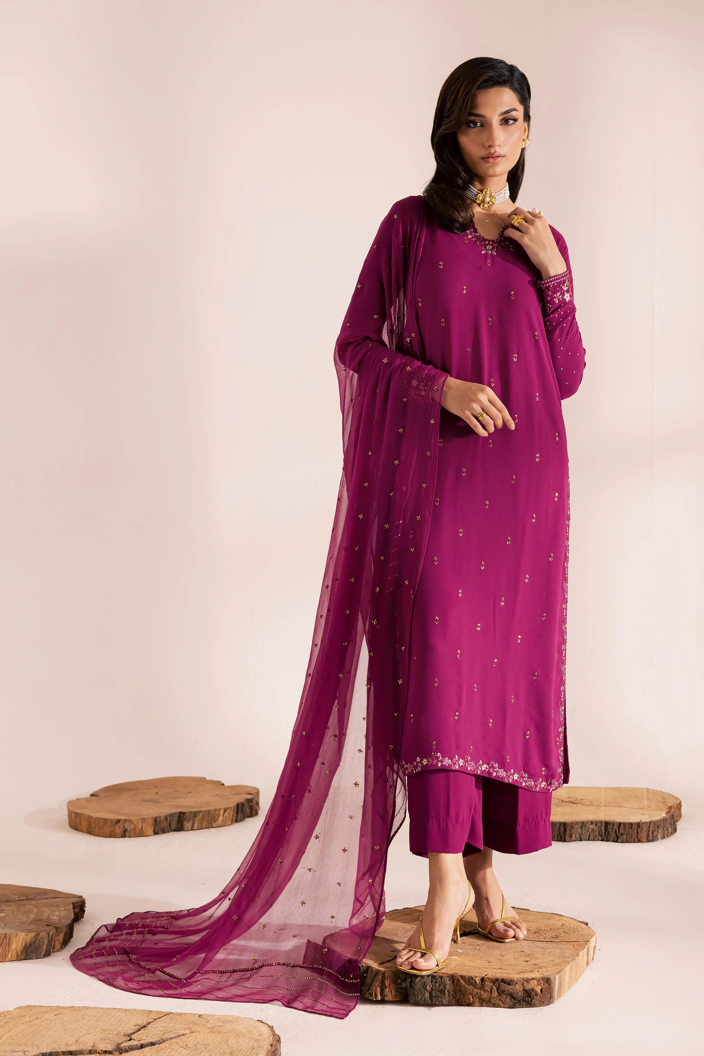 Hooriya 3Pc - Festive Luxe Pret - Image 5