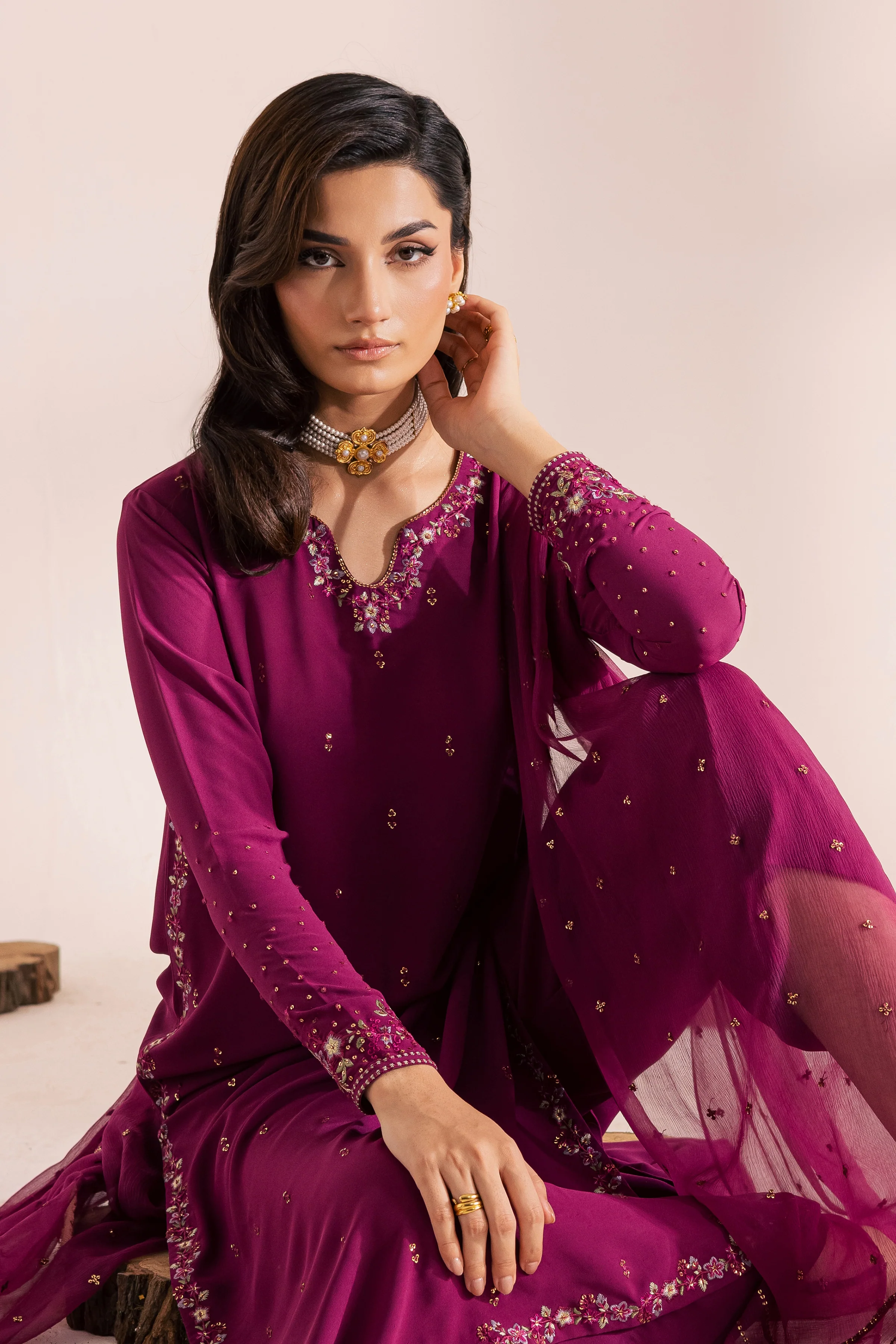 Hooriya 3Pc - Festive Luxe Pret - Image 6