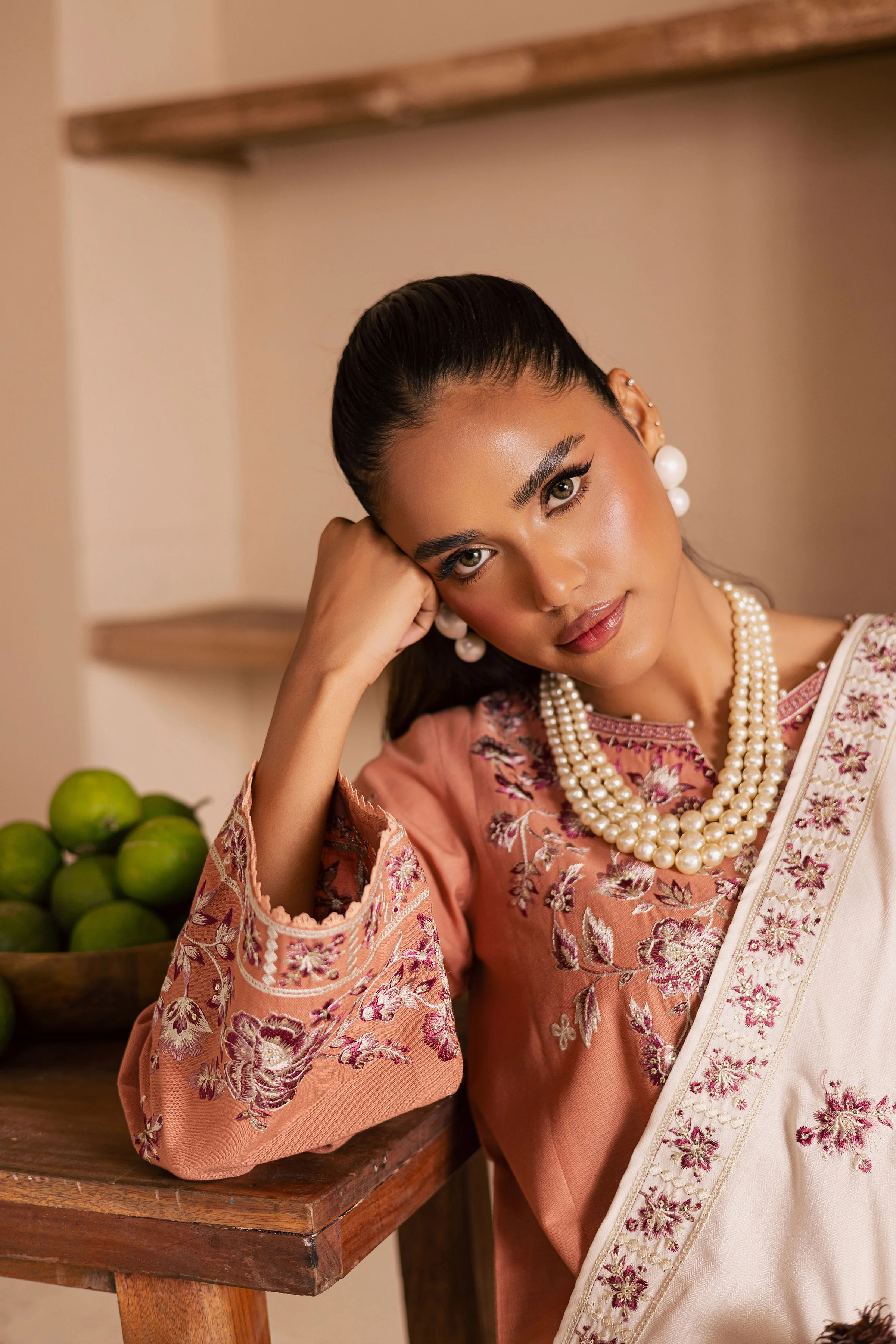 Hunter 3Pc - Embroidered Khaddar Dress - Image 3