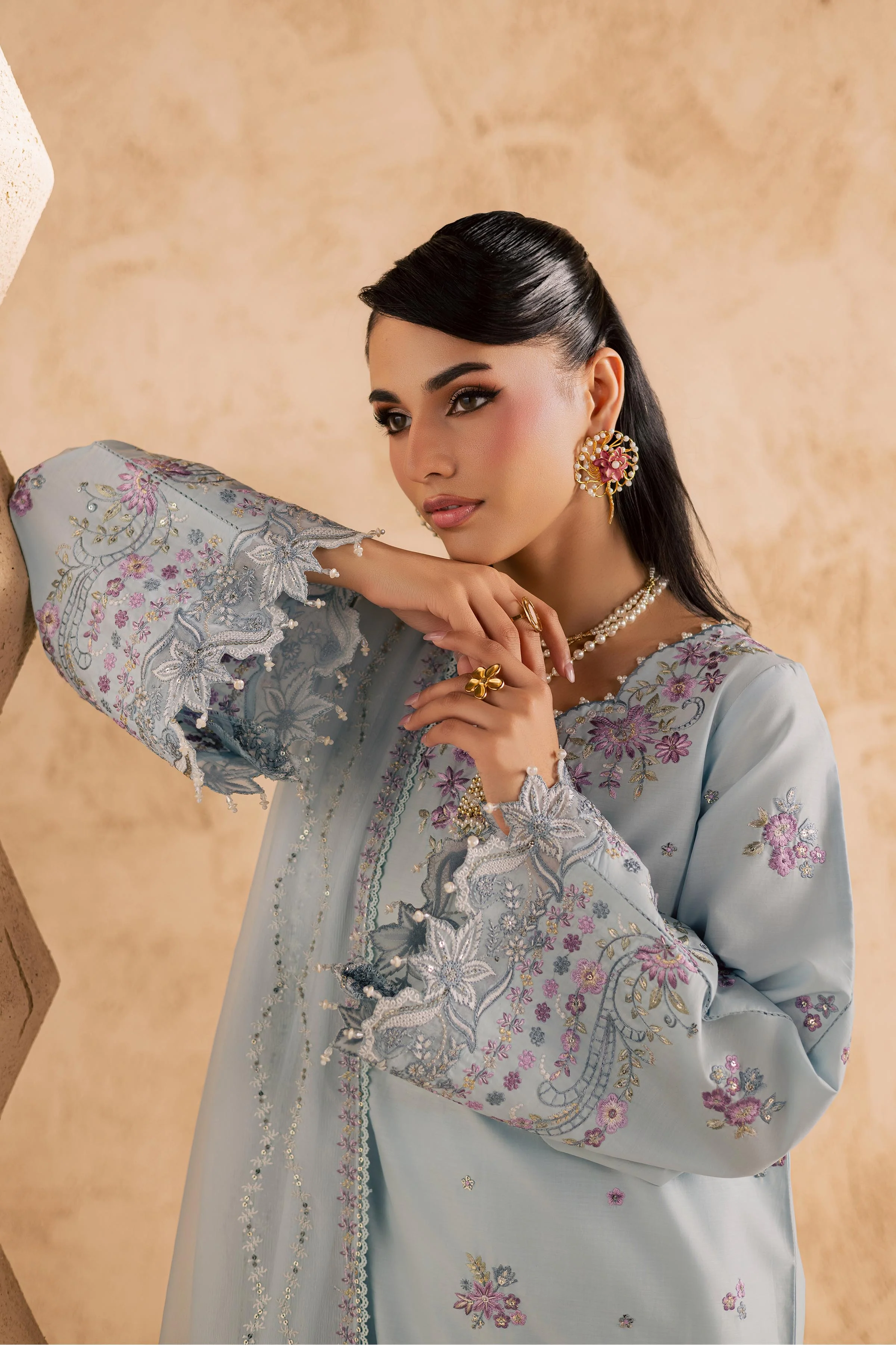 Ice 3Pc - Embroidered Festive Pret - Image 2