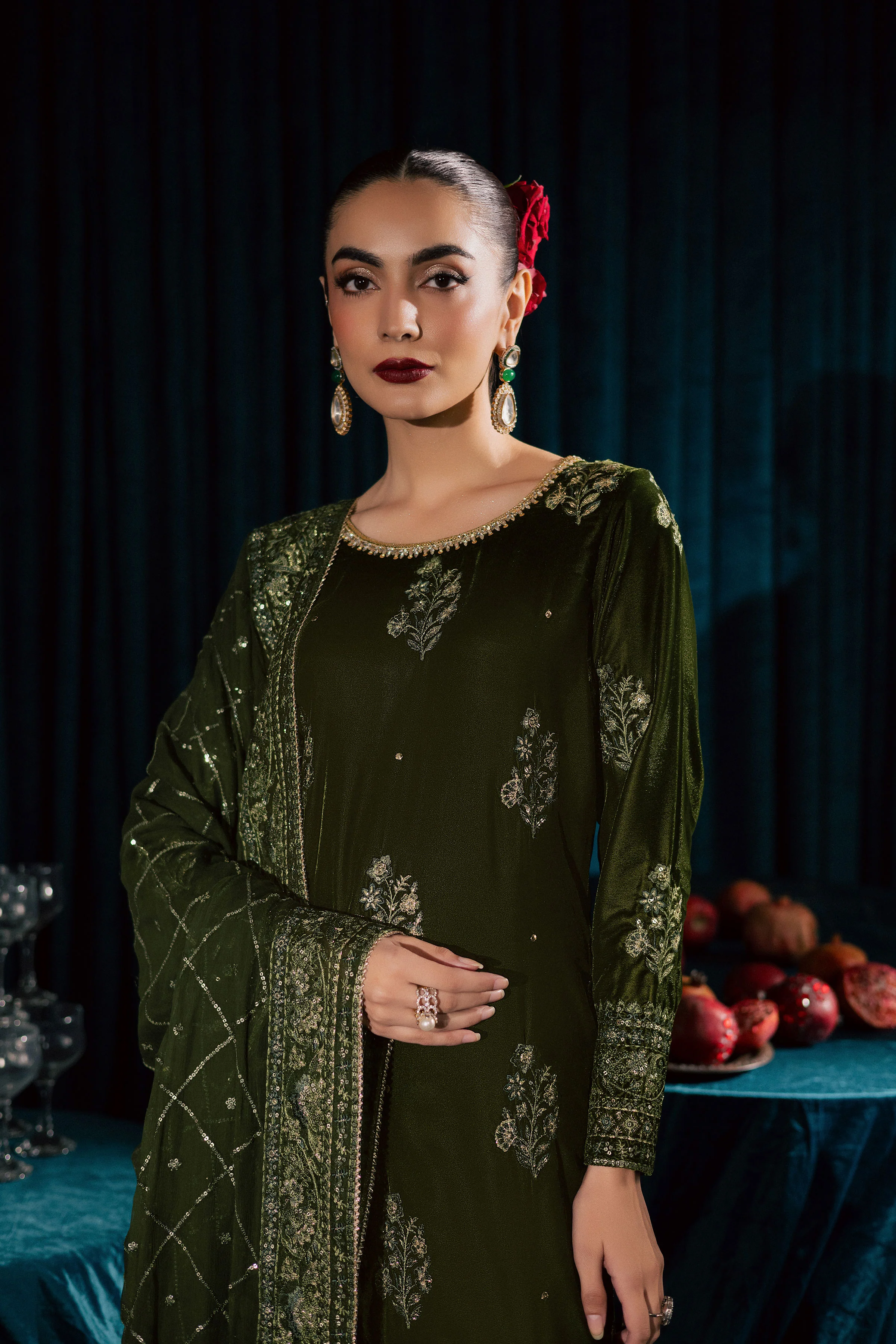 Inara 3Pc - Velvet Formal Dress - Image 11