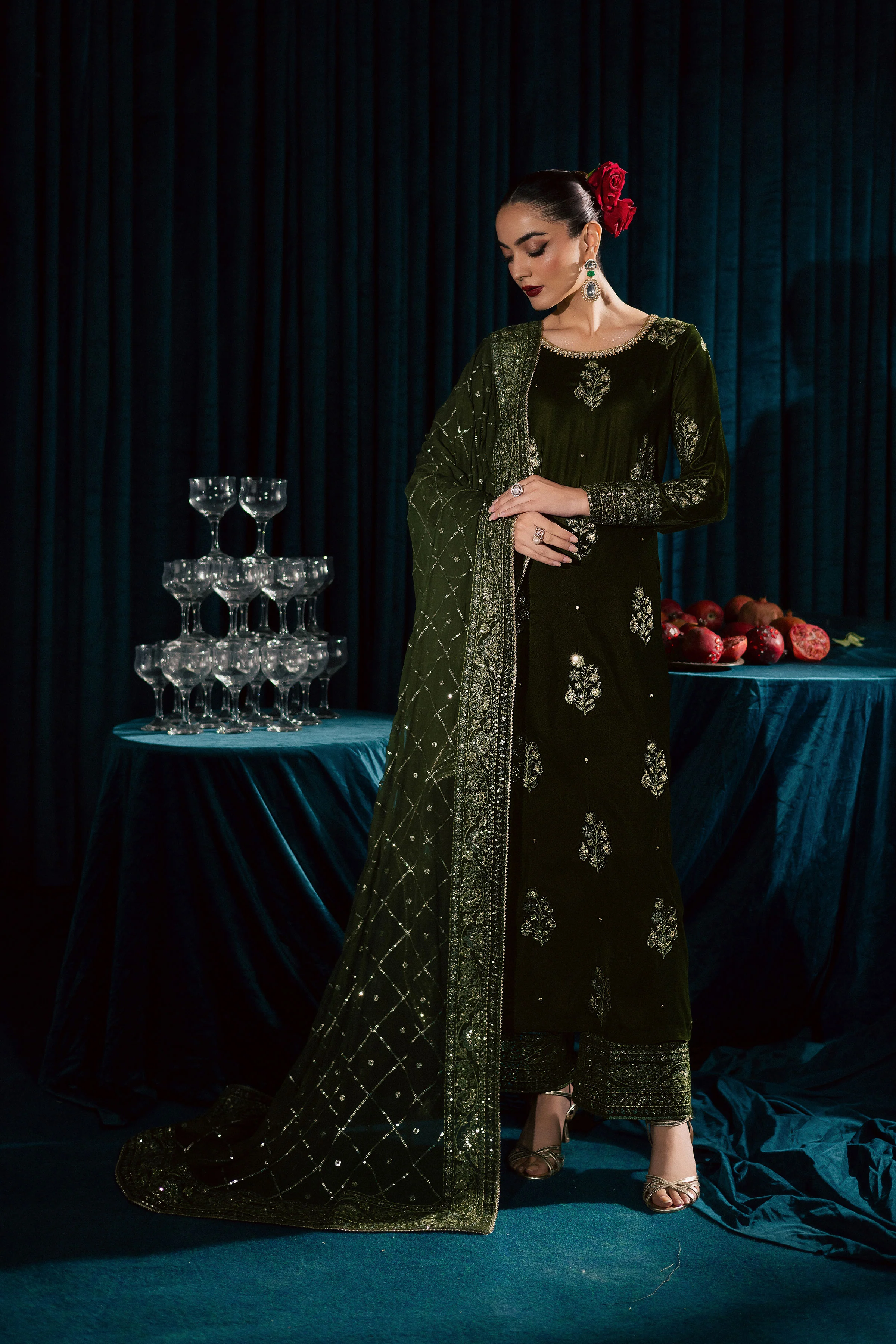 Inara 3Pc - Velvet Formal Dress - Image 13