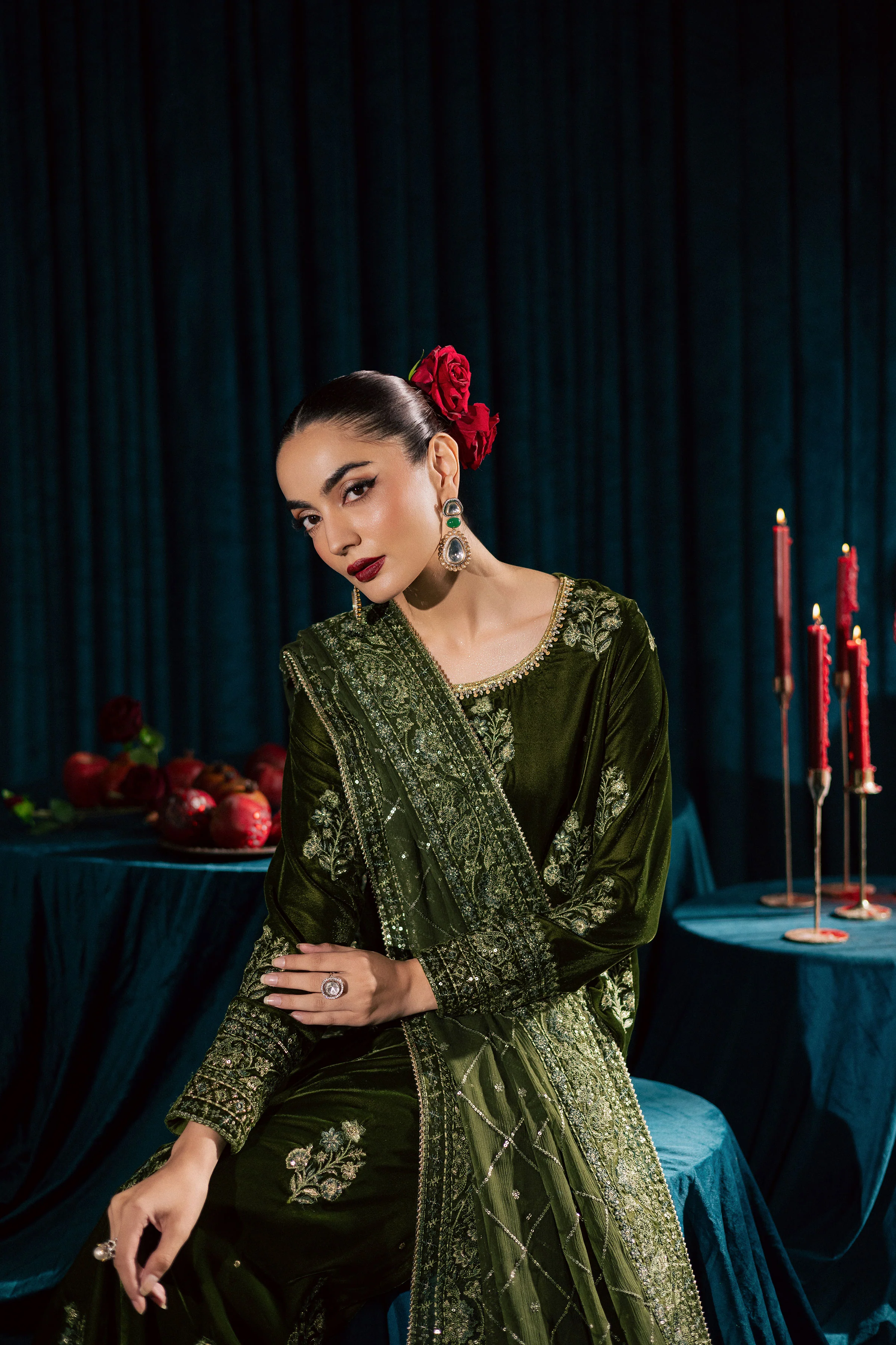 Inara 3Pc - Velvet Formal Dress - Image 7