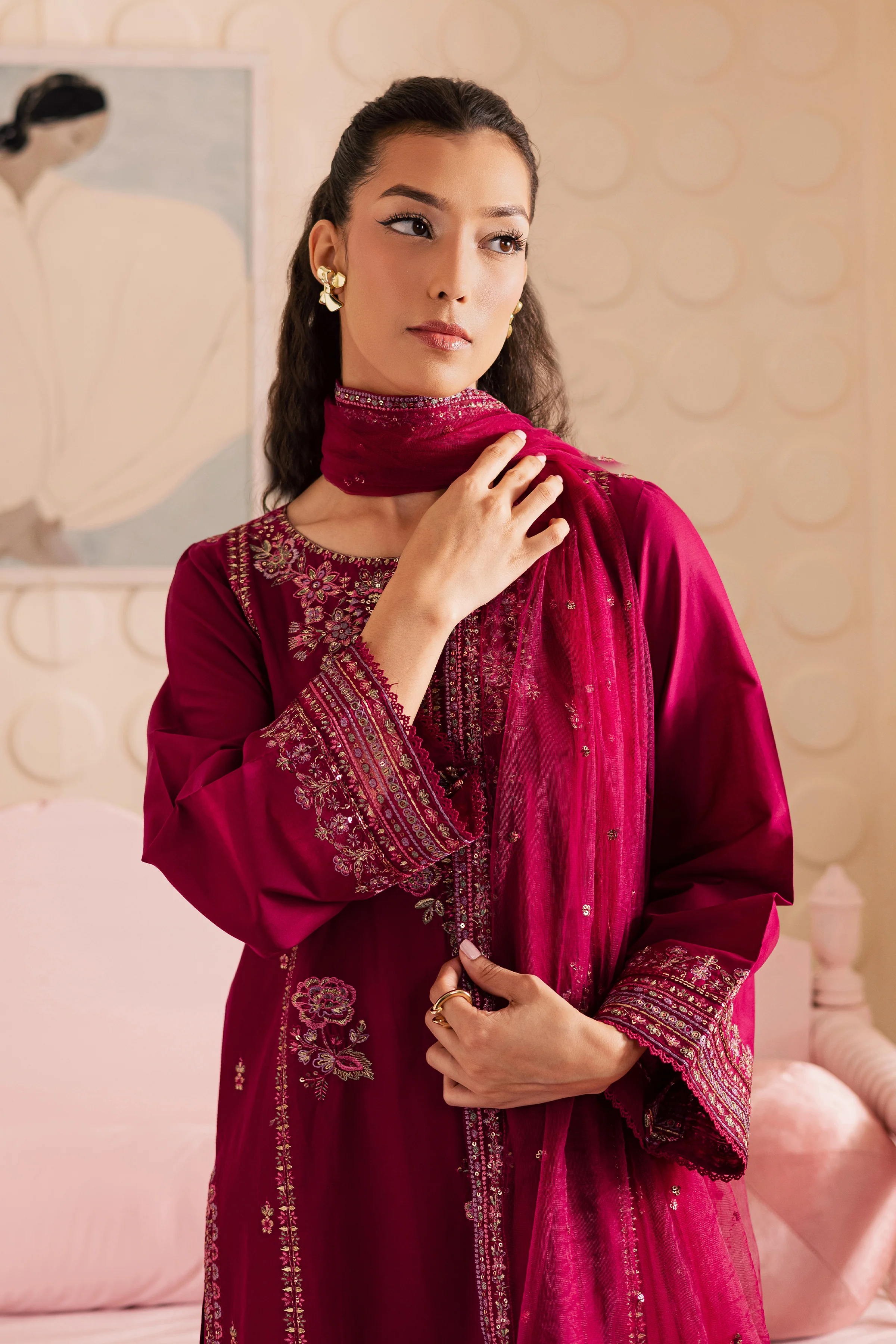 Infinix 3Pc - Embroidered Lawn Pret - Image 3