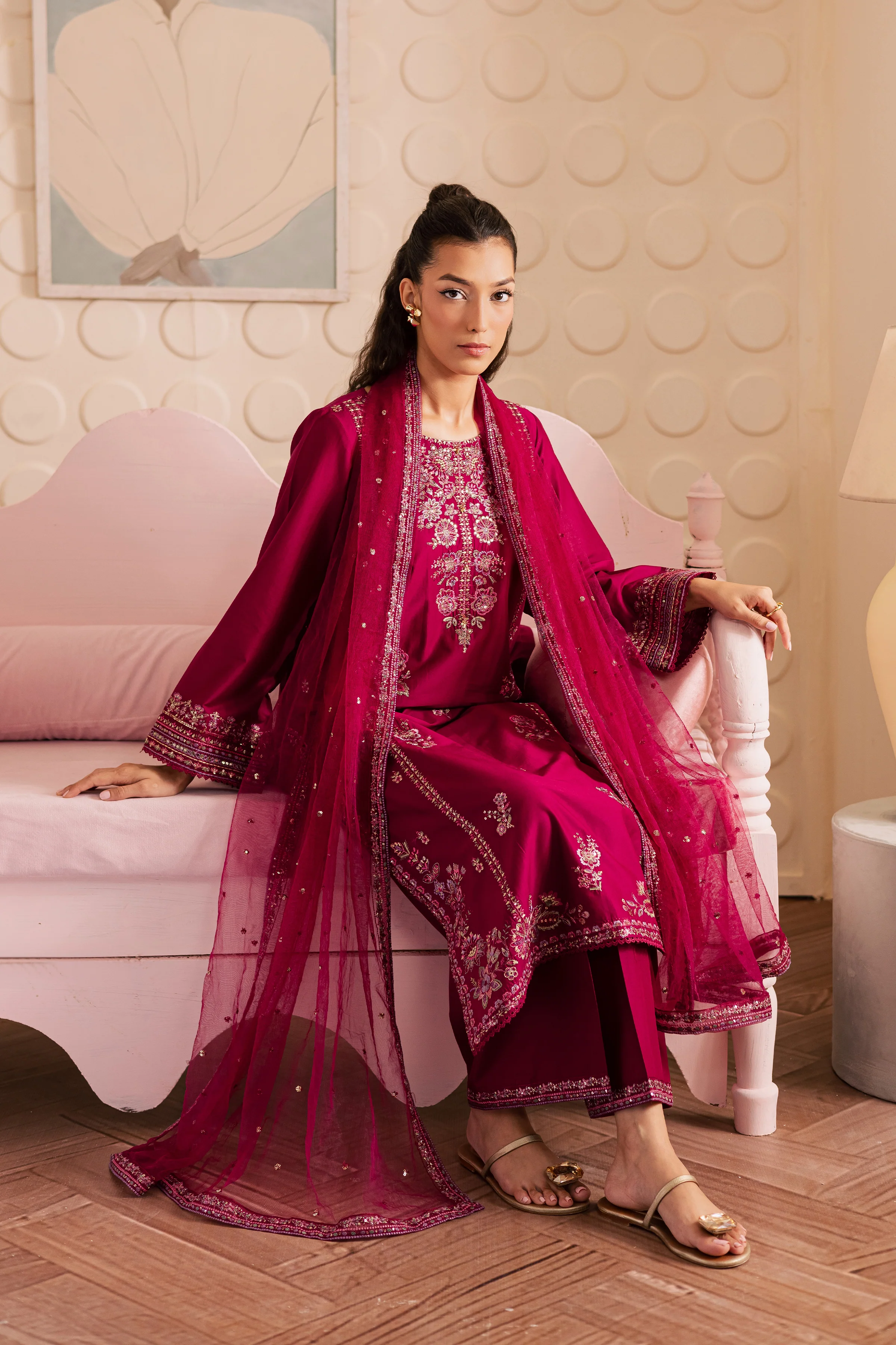 Infinix 3Pc - Embroidered Lawn Pret - Image 4