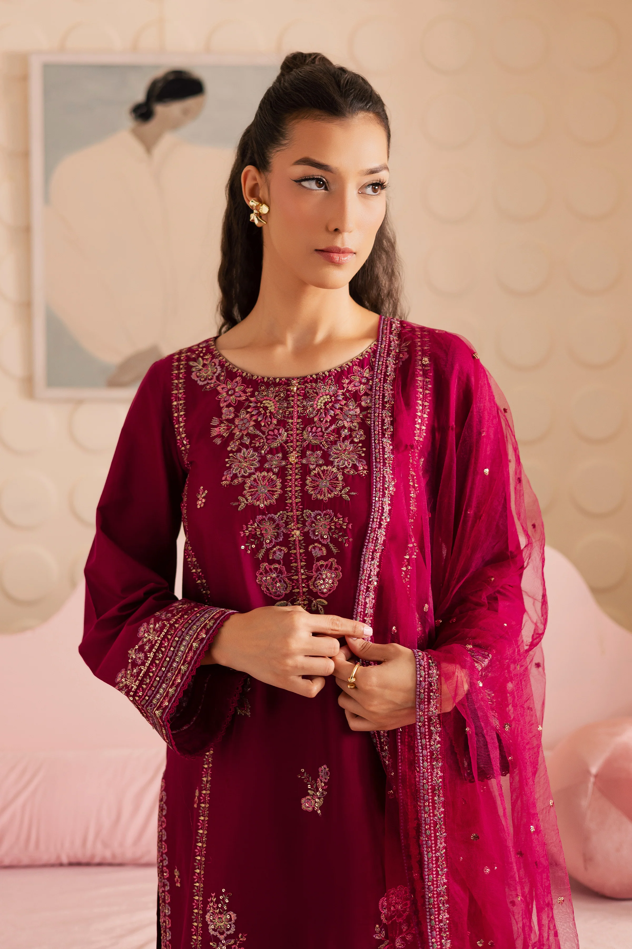 Infinix 3Pc - Embroidered Lawn Pret - Image 6