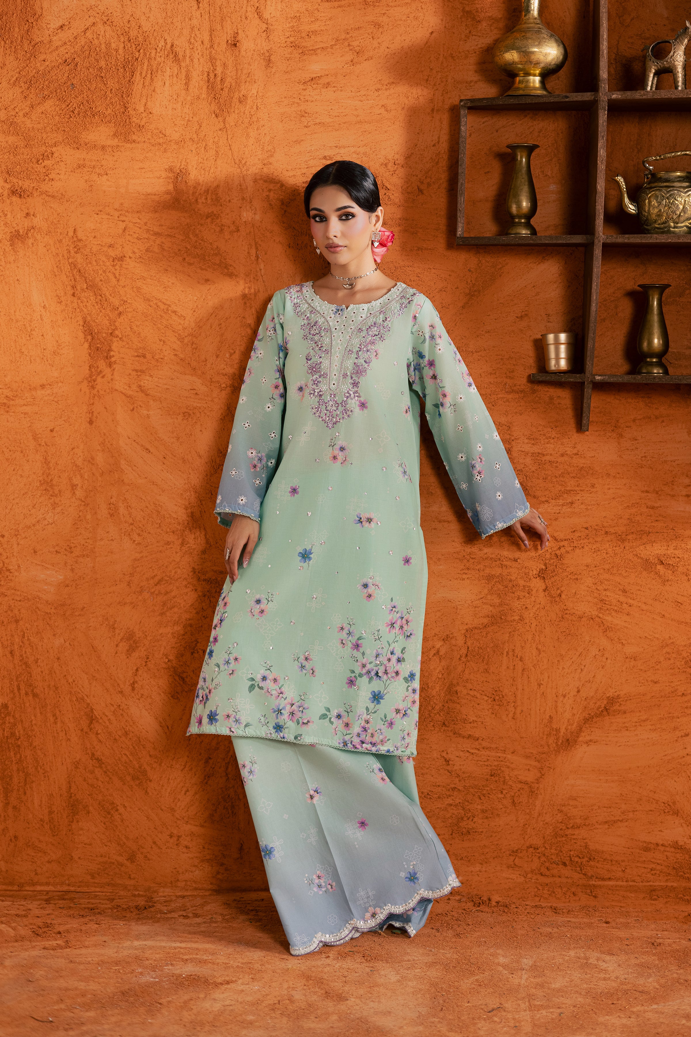 Ivoria 2Pc - Printed Lawn Dress - Image 4