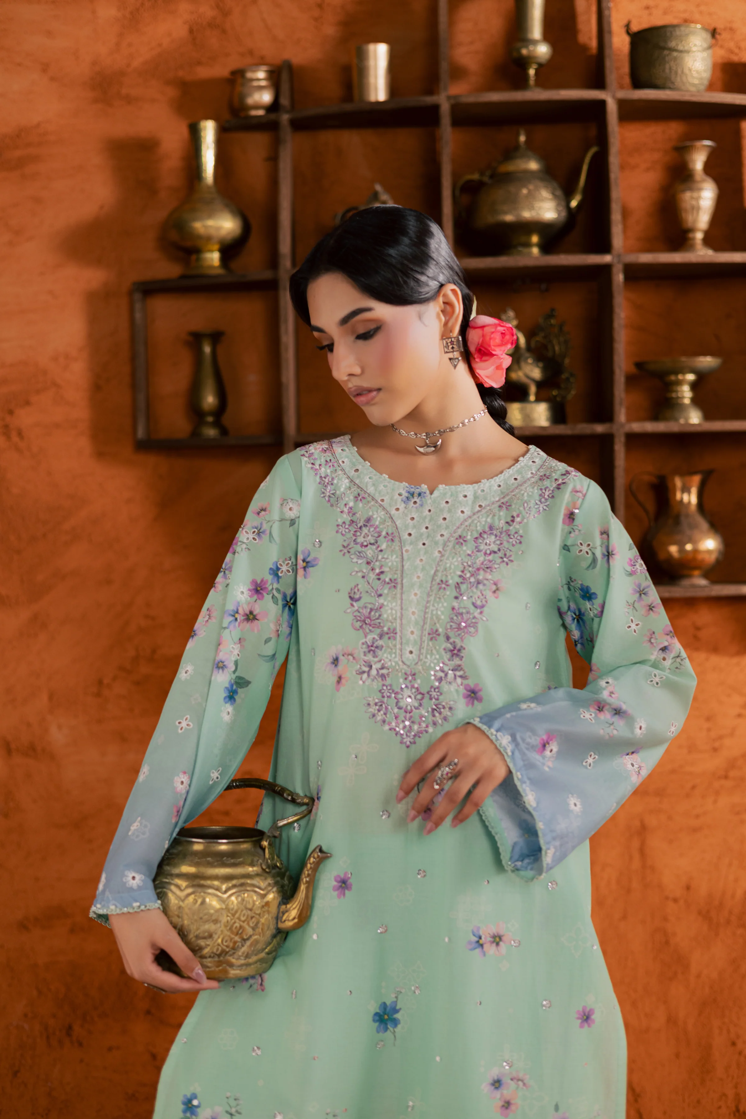 Ivoria 2Pc - Printed Lawn Dress - Image 5