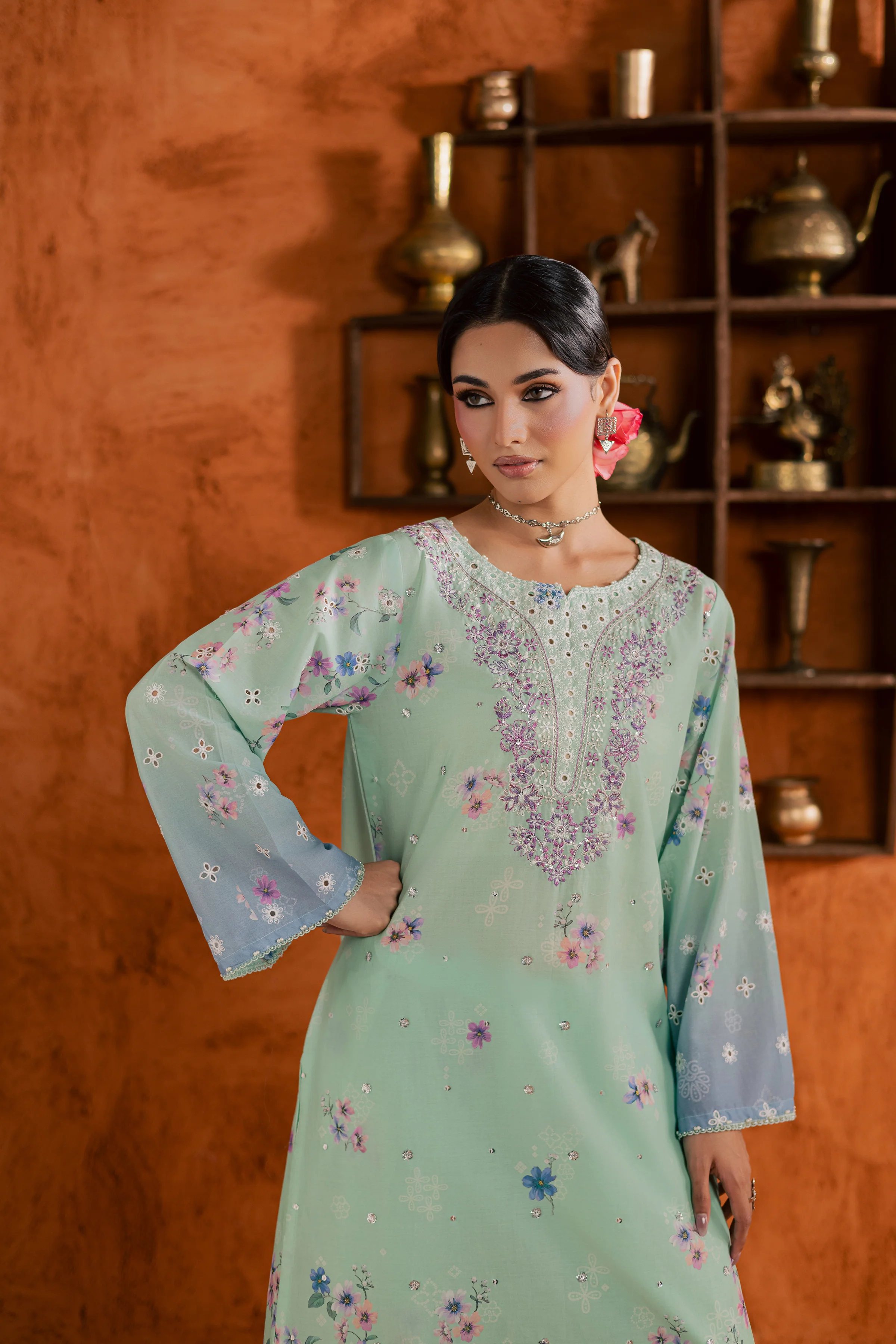 Ivoria 2Pc - Printed Lawn Dress - Image 7