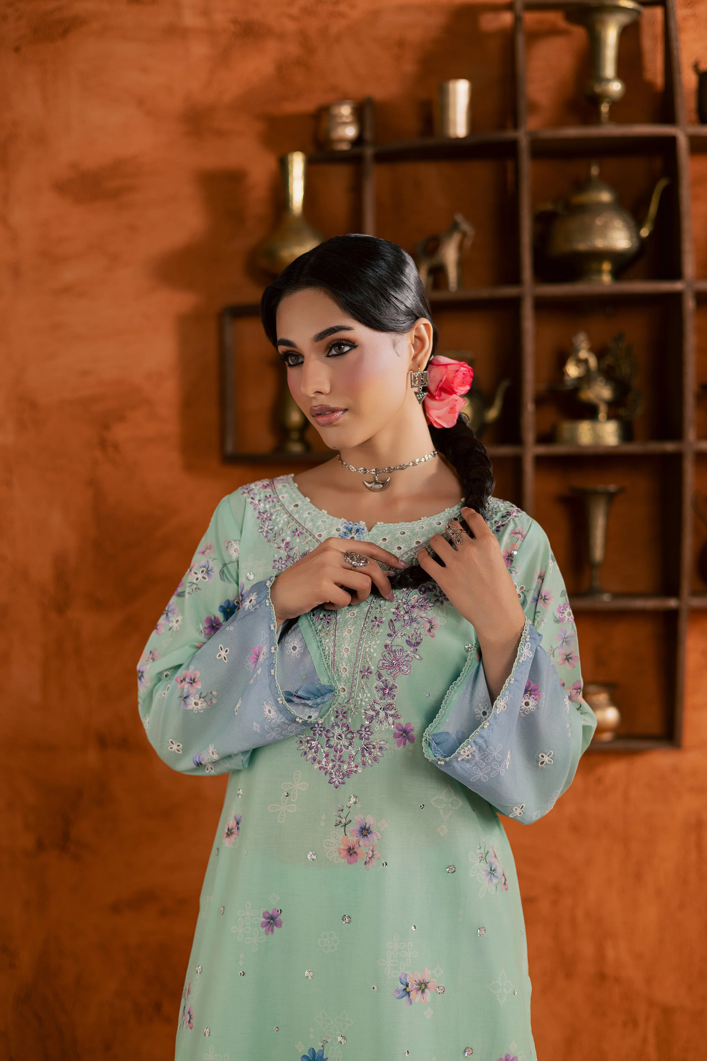 Ivoria 2Pc - Printed Lawn Dress - Image 8