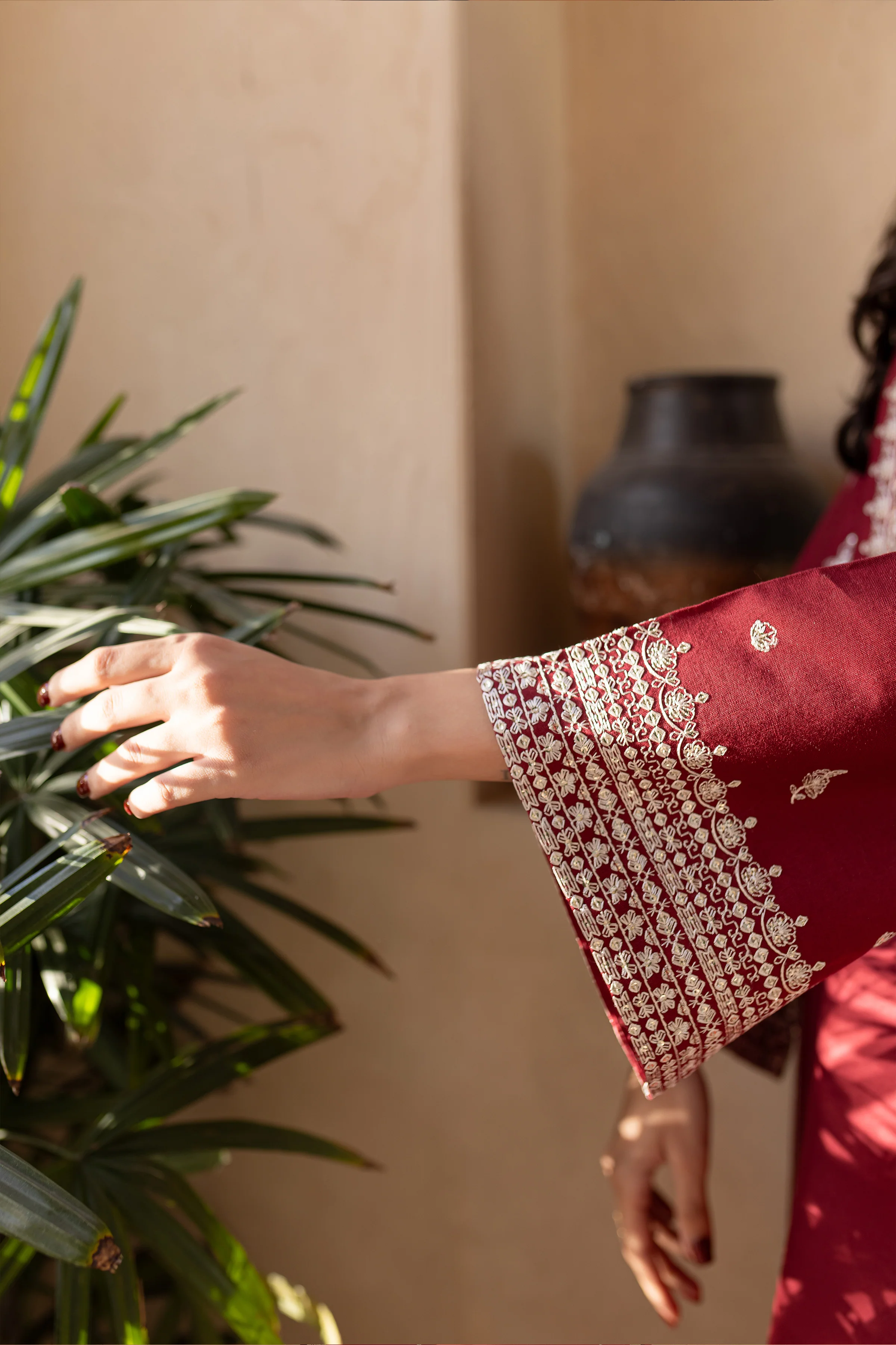 Jack Sparrow 2Pc - Embroidered Khaddar Dress - Image 10