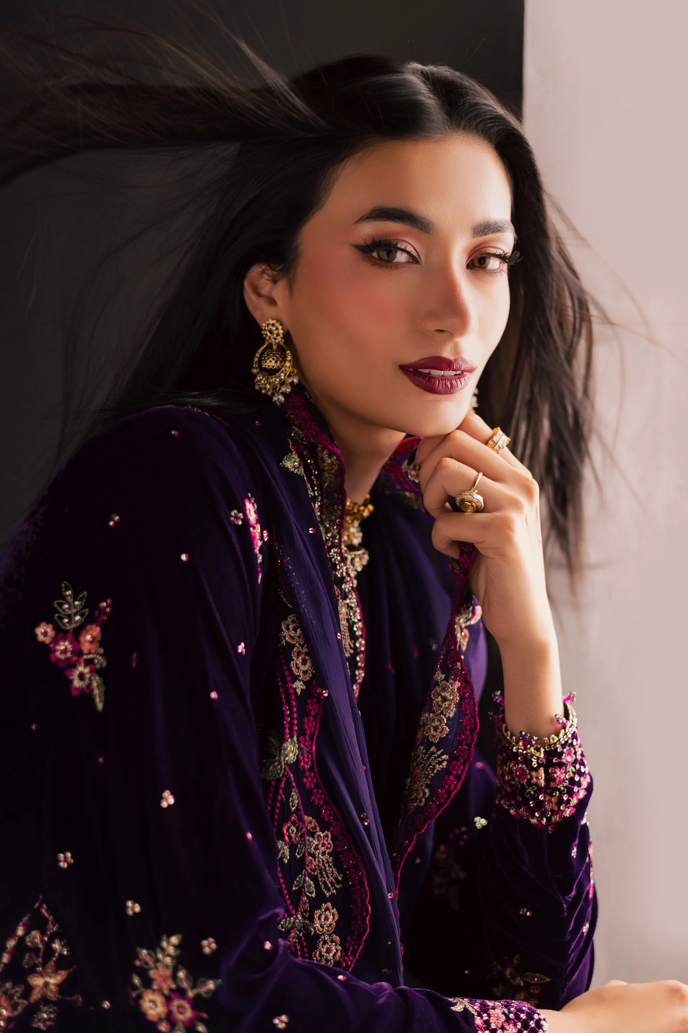 Jahanara 3Pc - Velvet Luxe Pret - Image 8