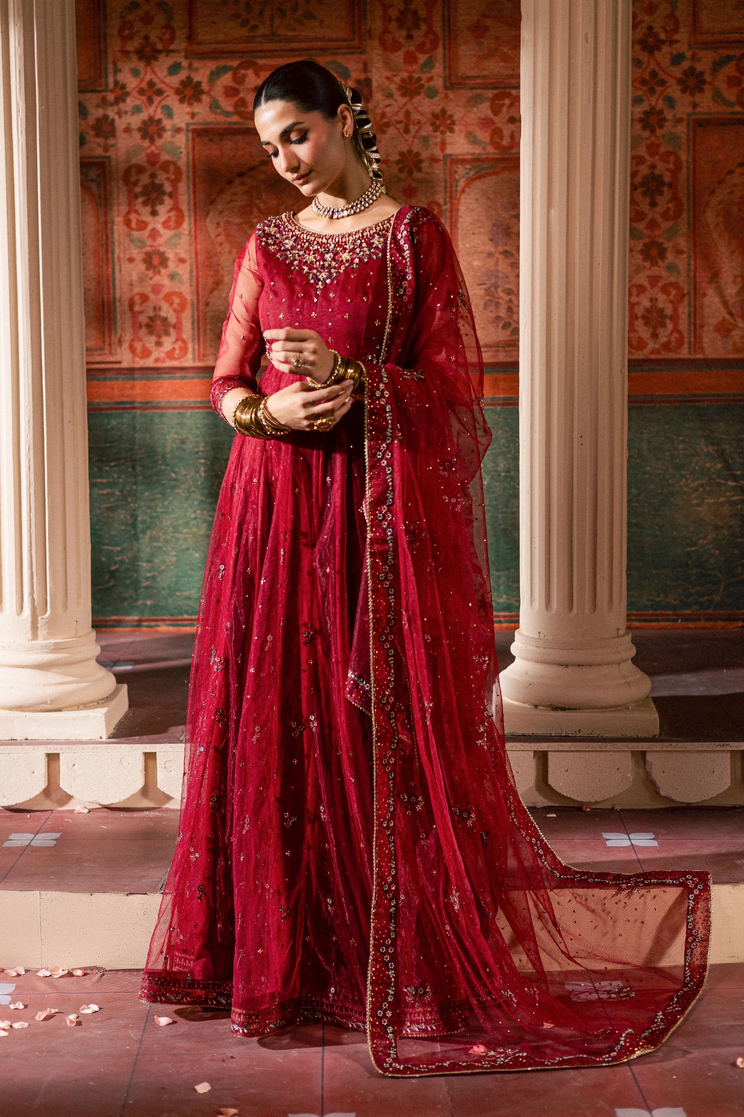 Janan  3Pc - Luxury Wedding Frock - Image 3