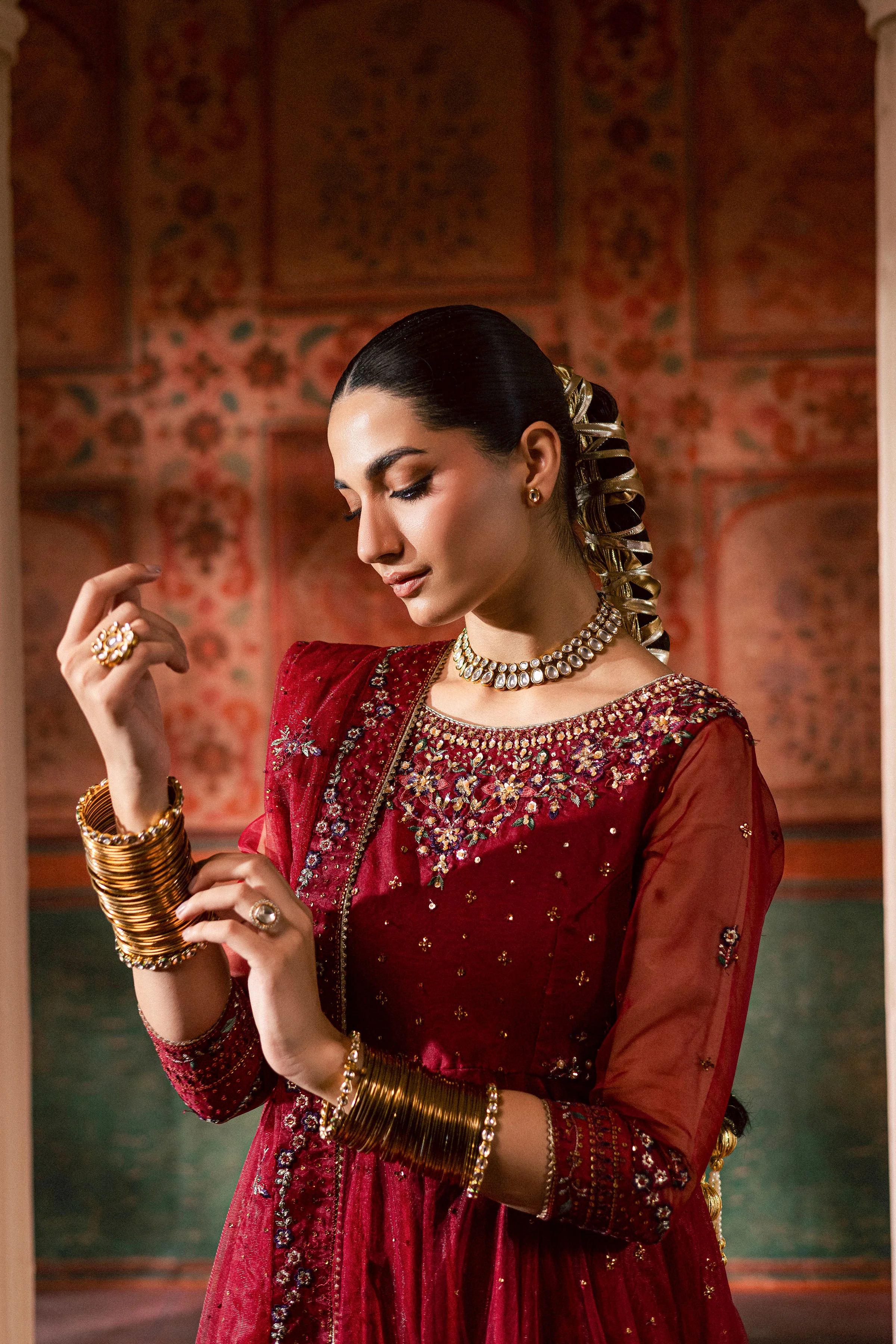 Janan  3Pc - Luxury Wedding Frock - Image 4